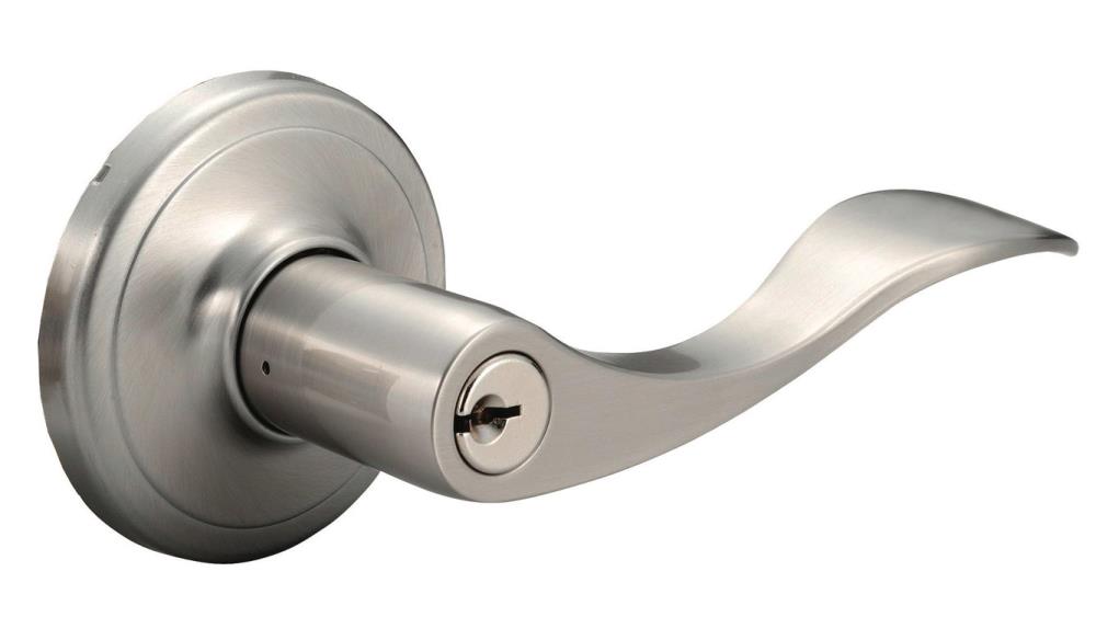 Delaney Hardware 320820 Grade 2 Lashbrook Satin Nickel Universal Interior/Exterior Keyed entry Door Handle