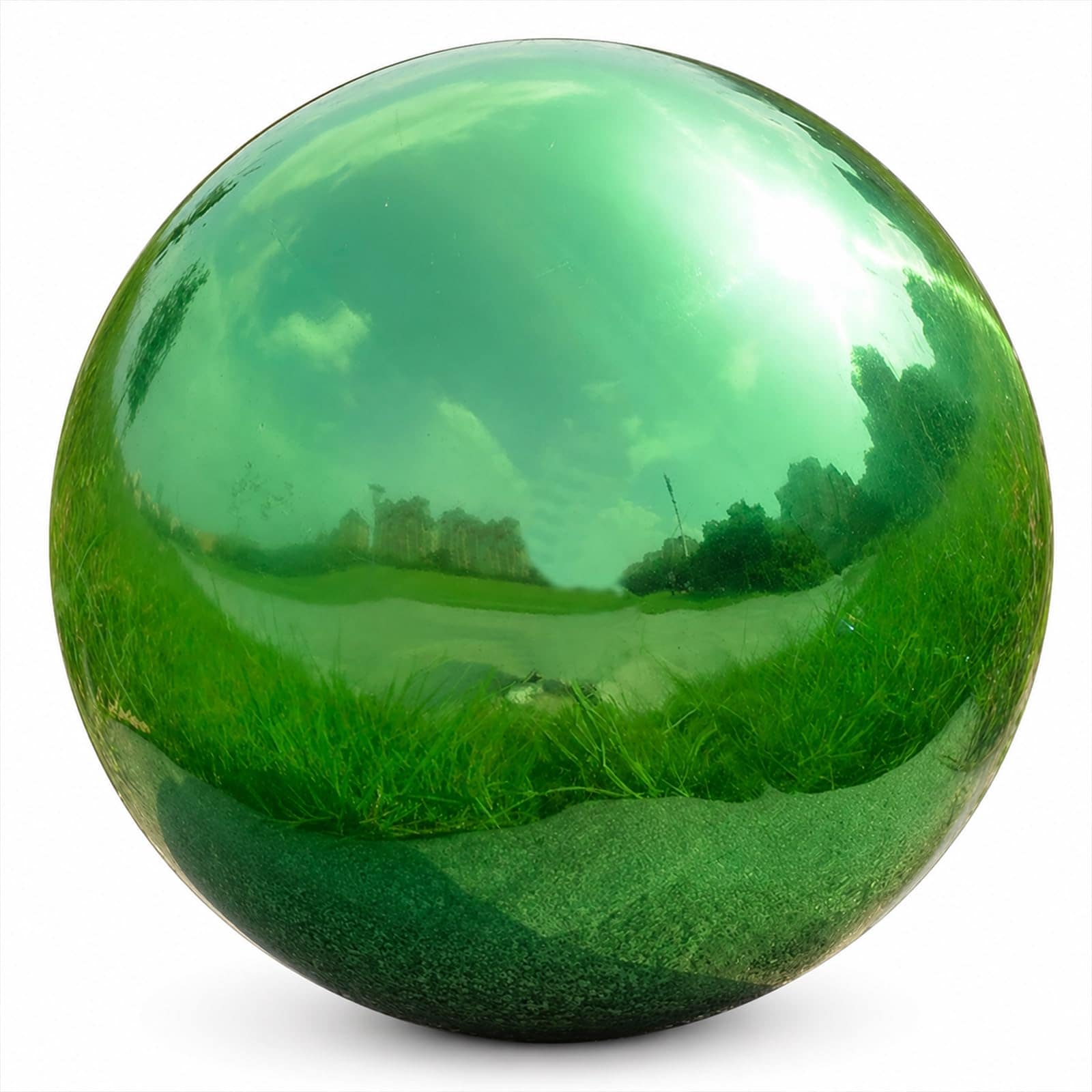 JVFCXXV 8 Inch Gazing Ball Stainless Steel Garden Mirror Globe Polished ...