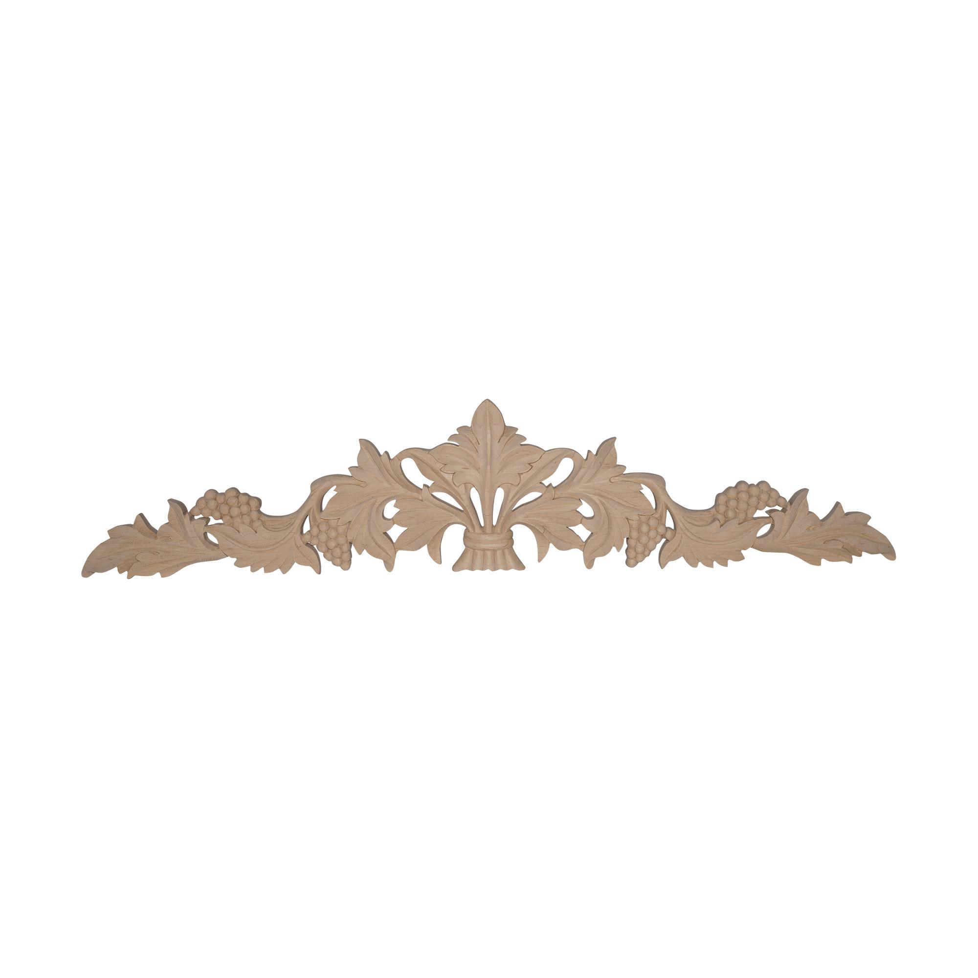 Architectural Products by Outwater RWC20-L 24-Inches W x 5-Inches H Grapevine Unfinished Applique