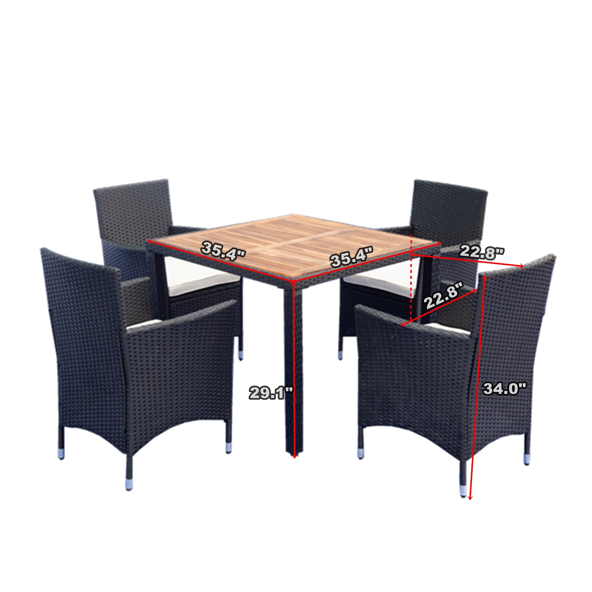 Mondawe MA-GCS039BK Patio-Conversation-Sets - View #9