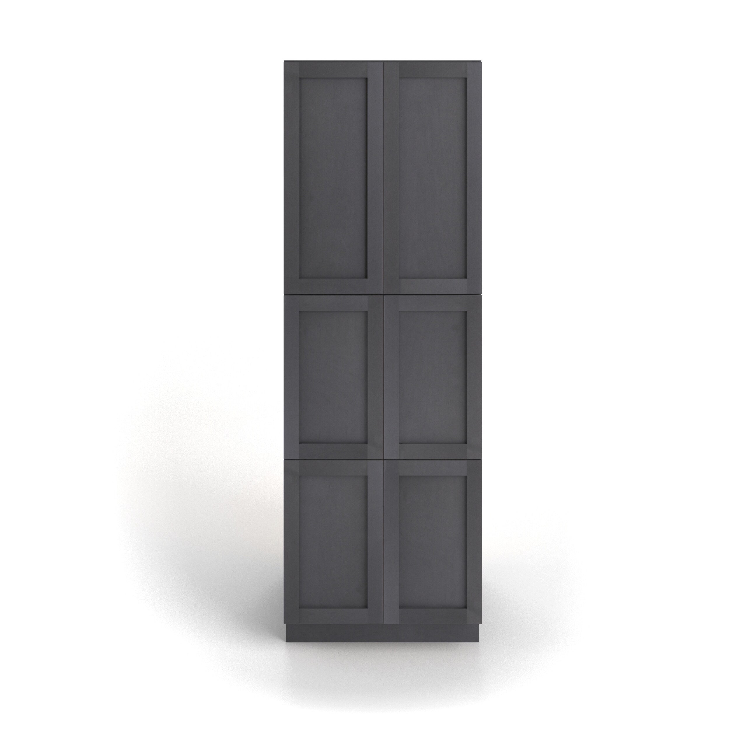 Valleywood Cabinetry 30-in W x 84-in H x 24-in D Ideal Gray Birch Pantry Ready To Assemble Plywood Cabinet (Flat Panel Shaker Door Style)