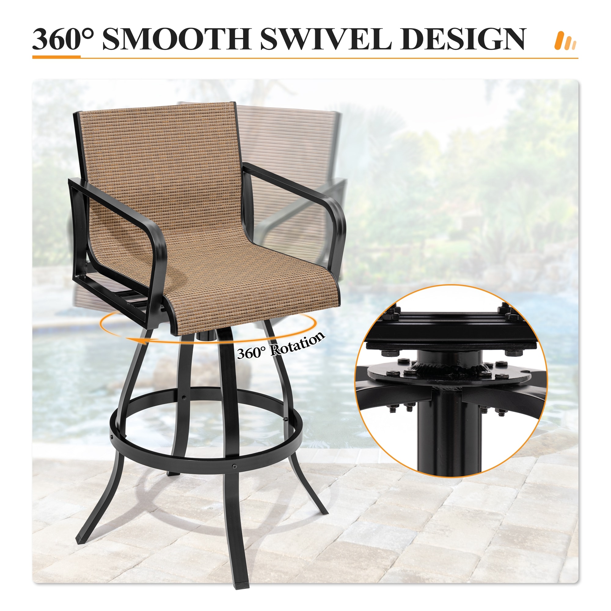 Crestlive Products CL-ST008BRN-2 Patio-Chairs - View #6