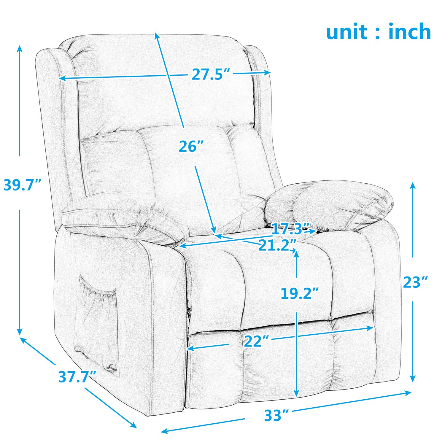CASAINC OR-PP038656EAA recliners - View #5