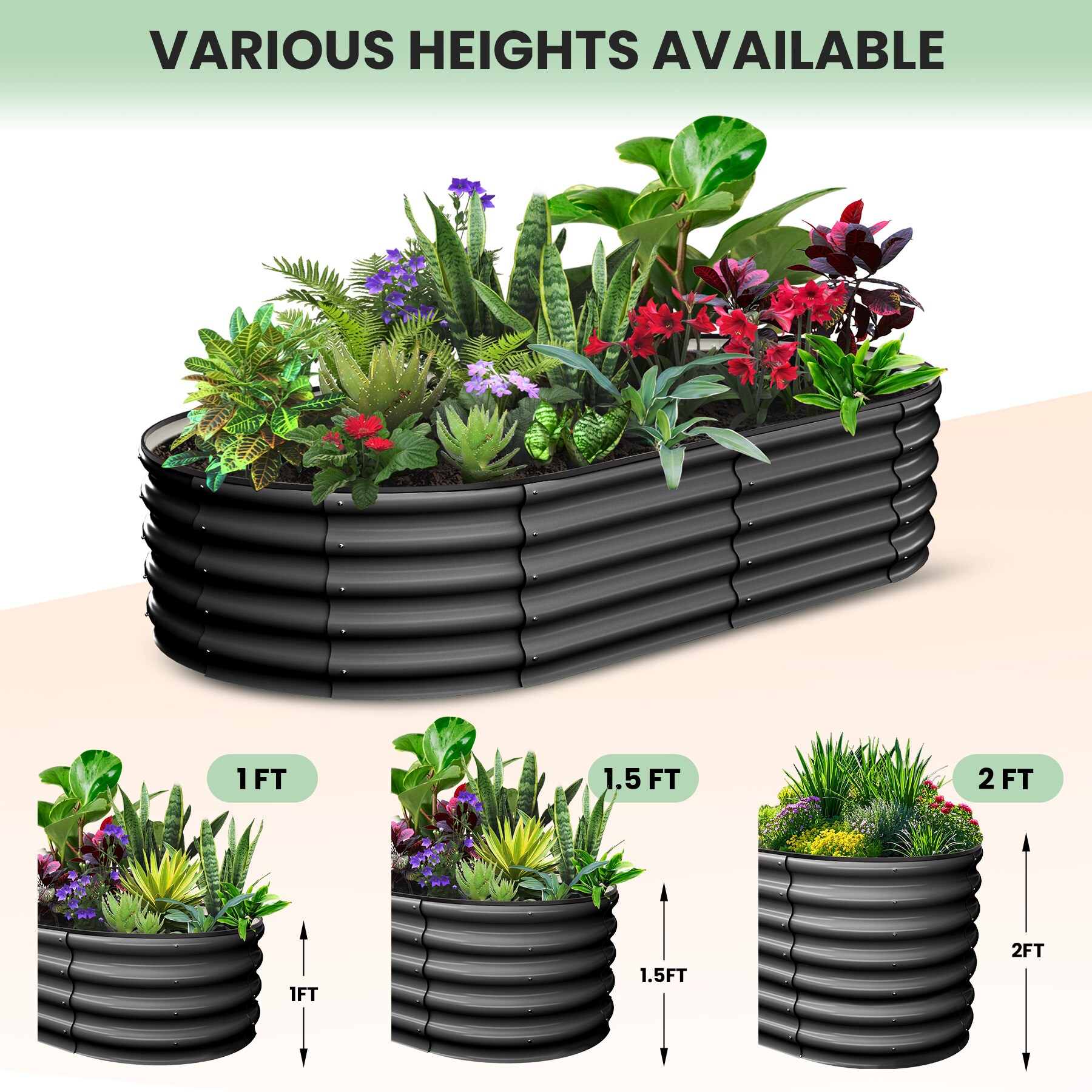 IdealHouse CO-6SZ8C2DAO5VI Raised-Planter-Boxes - View #4