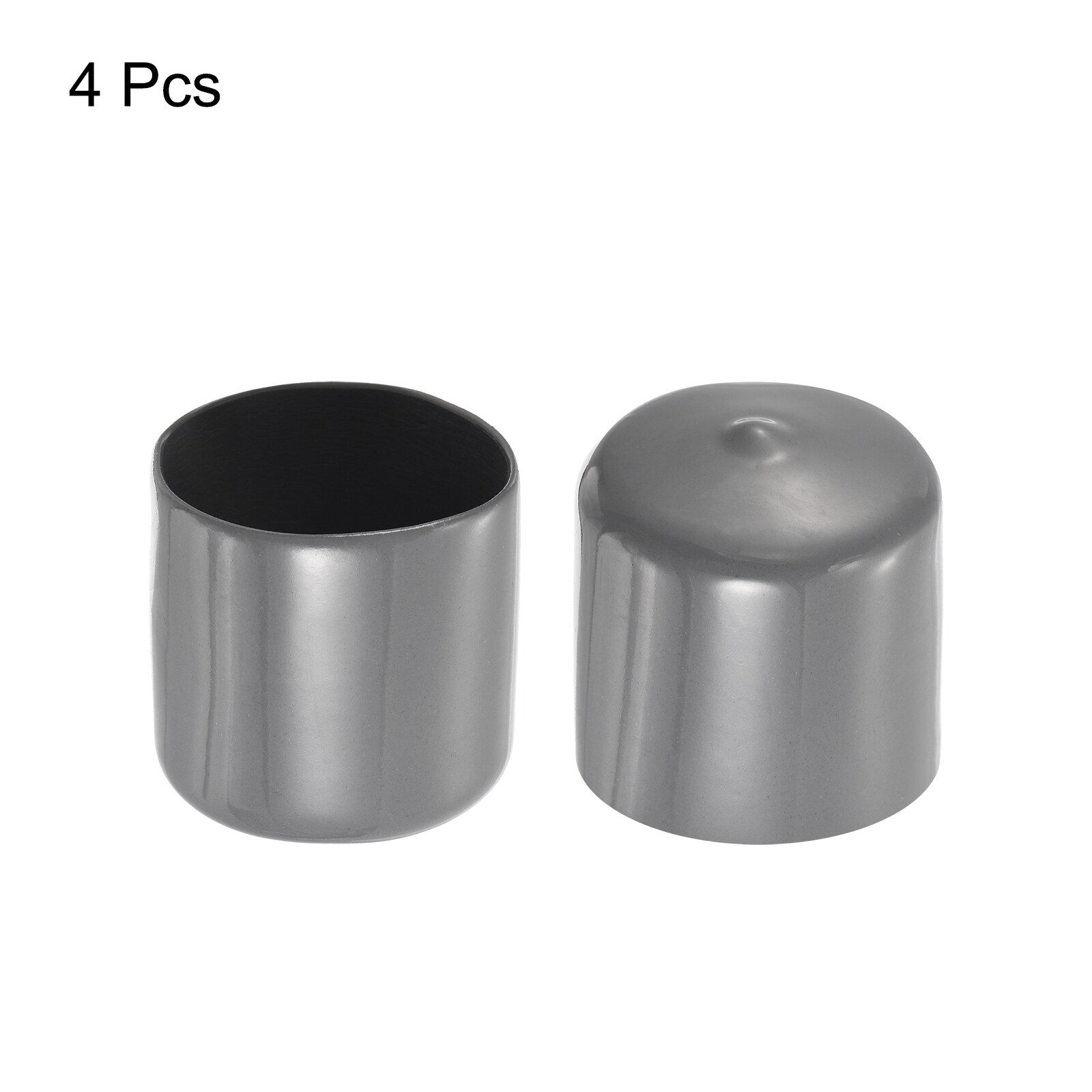 Unique Bargains 4pcs Rubber End Caps 41mm ID Vinyl Round End Cap Cover ...