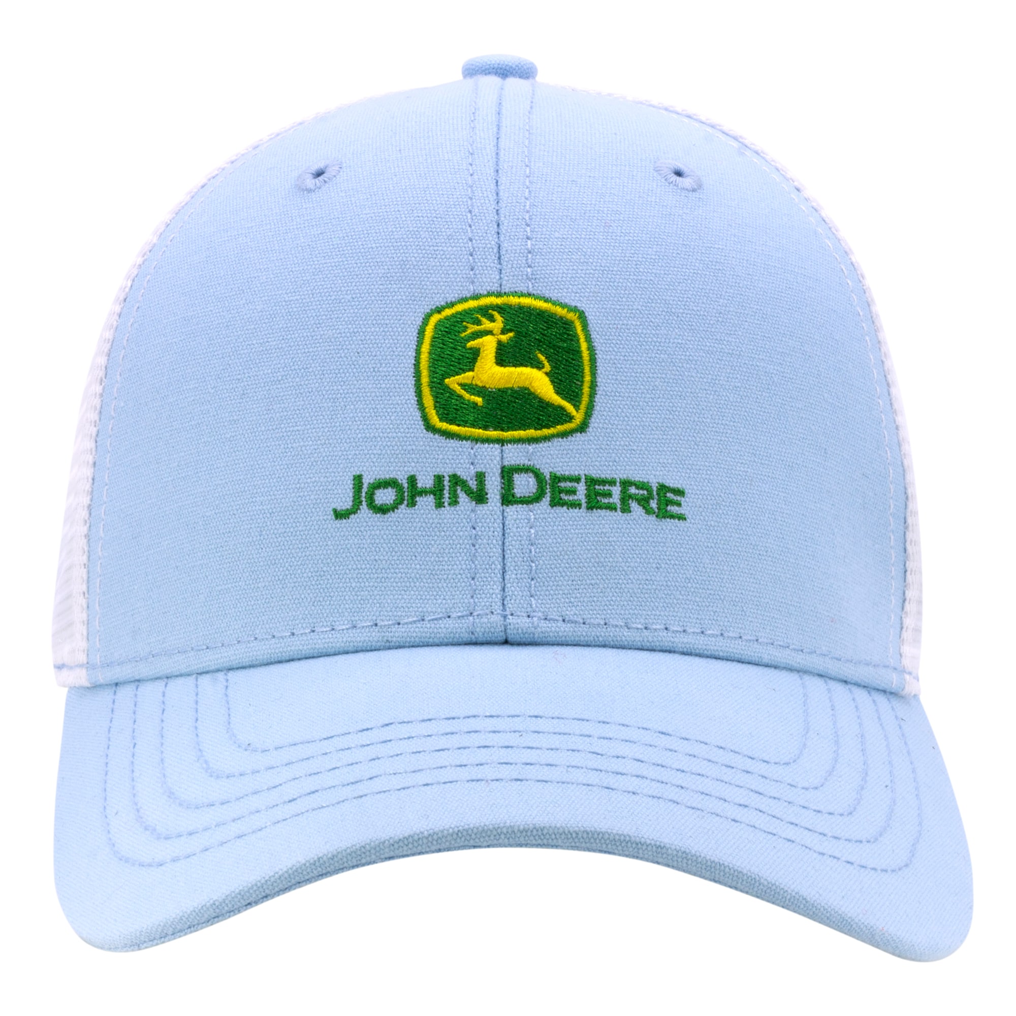 John Deere Women's Light Blue Cotton Baseball Cap at