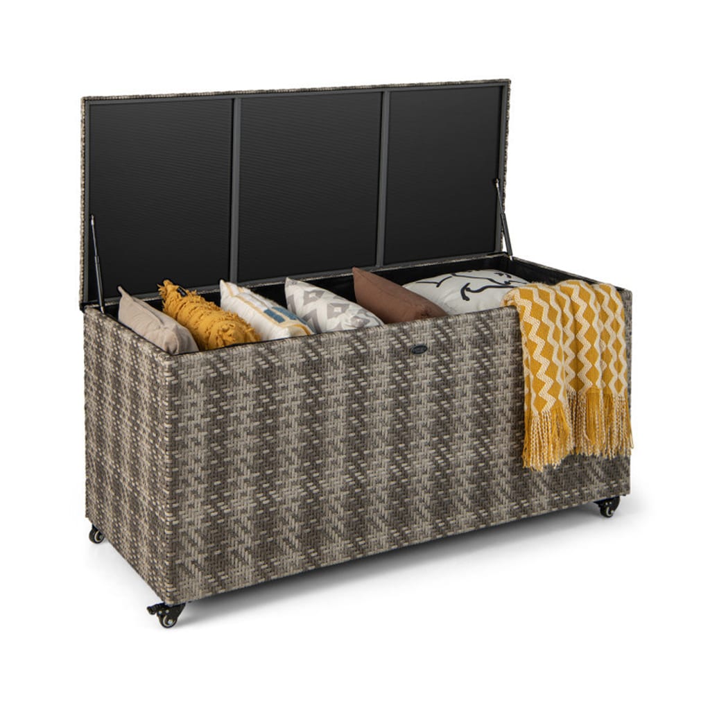 AHIOU HOME ZAAHD-HGDY9UDB Sonoma 96-Gallon Gray Metal Deck Box