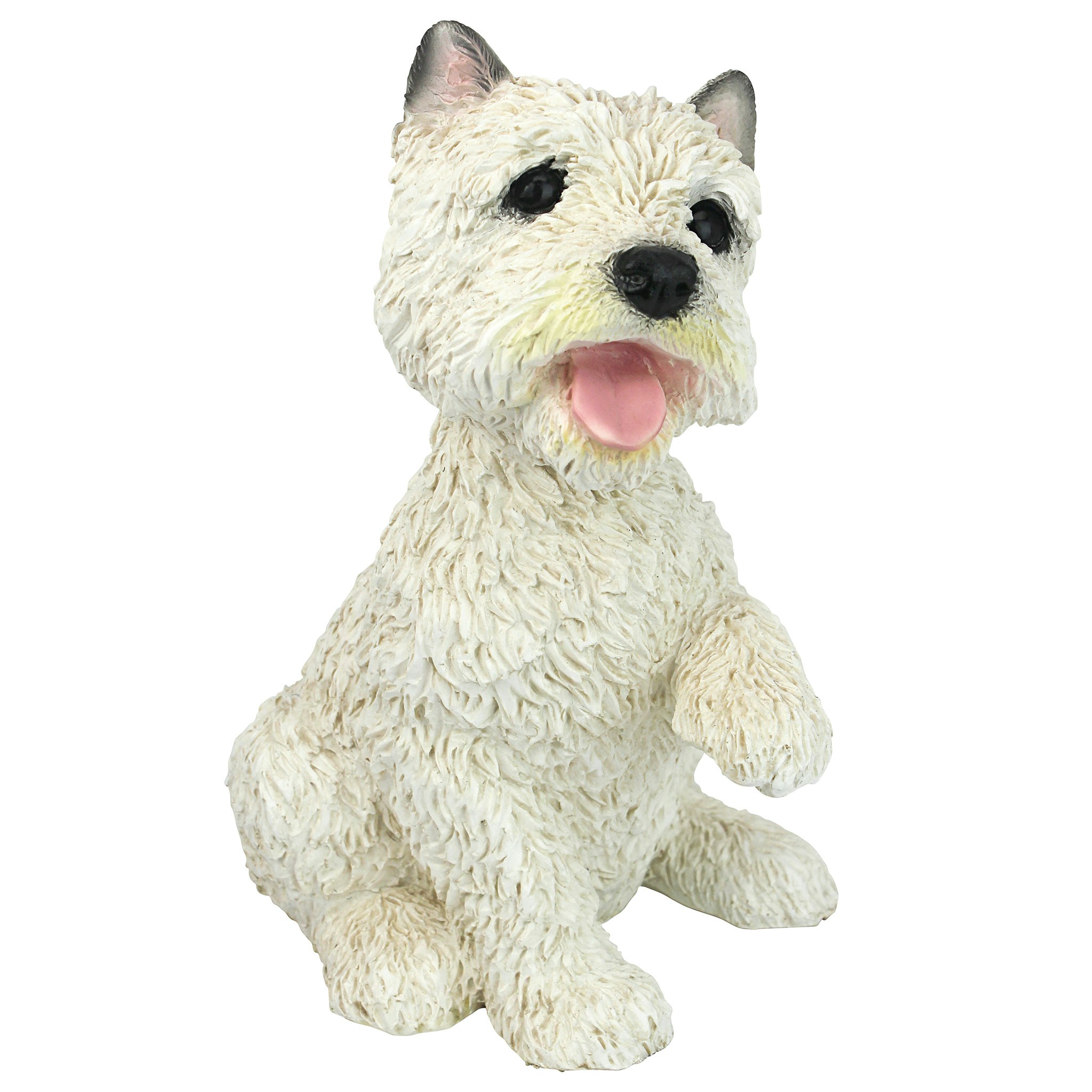 Design Toscano CF342 10-in H x 8-in W Dog Garden Statue