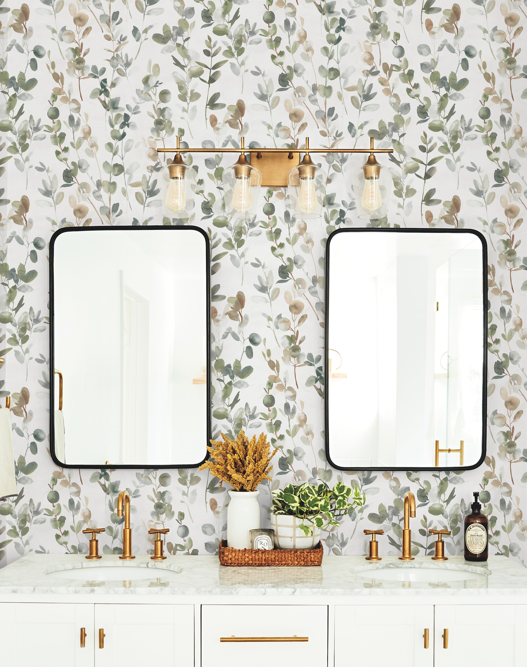 York Wallcoverings OS4311 Modern Nature 2nd Edition 60.8-Sq. Feet Green Non-woven Ivy/Vines Unpasted Wallpaper