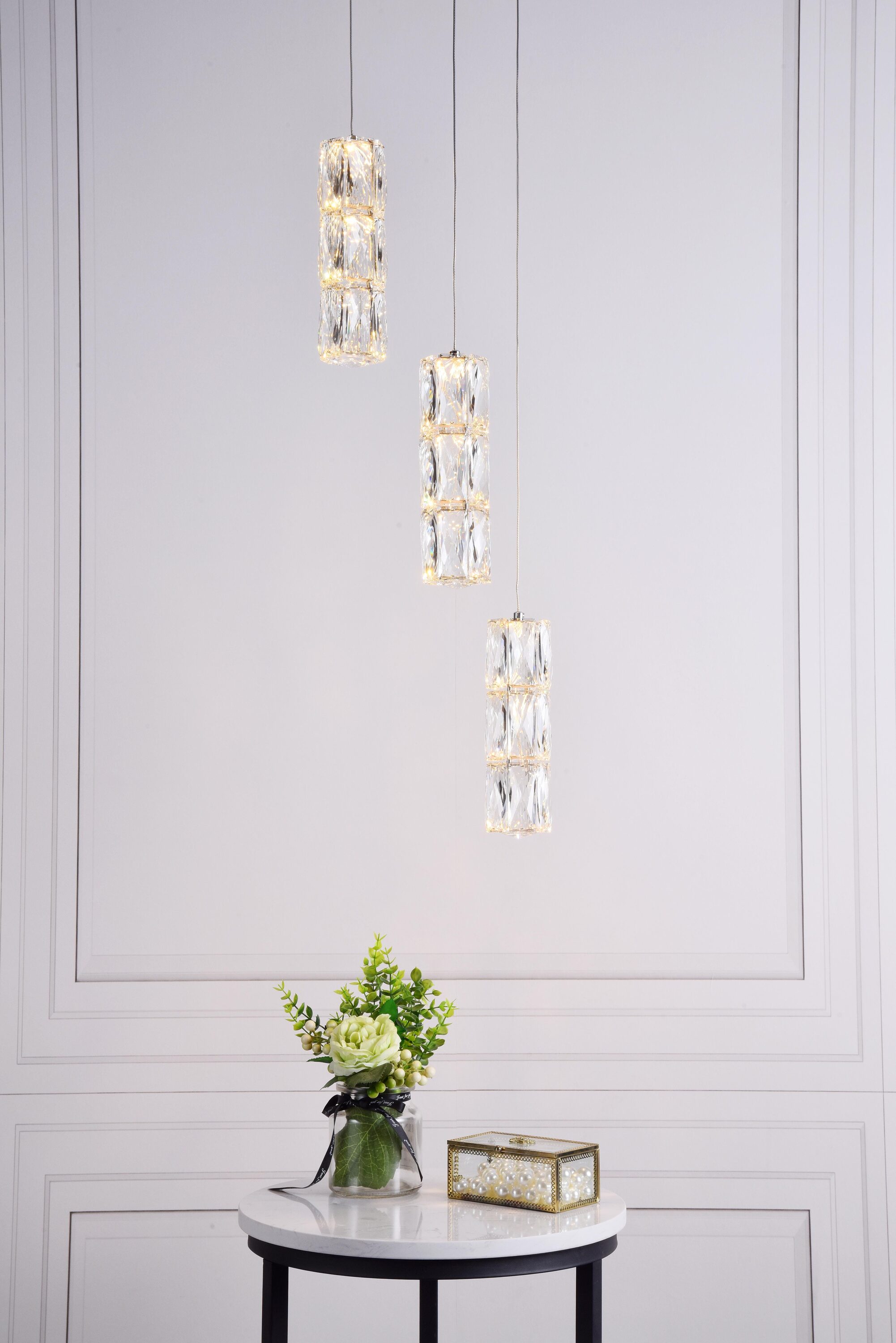 Elegant Decor HF10500D3RC Pendant-Lights - View #2