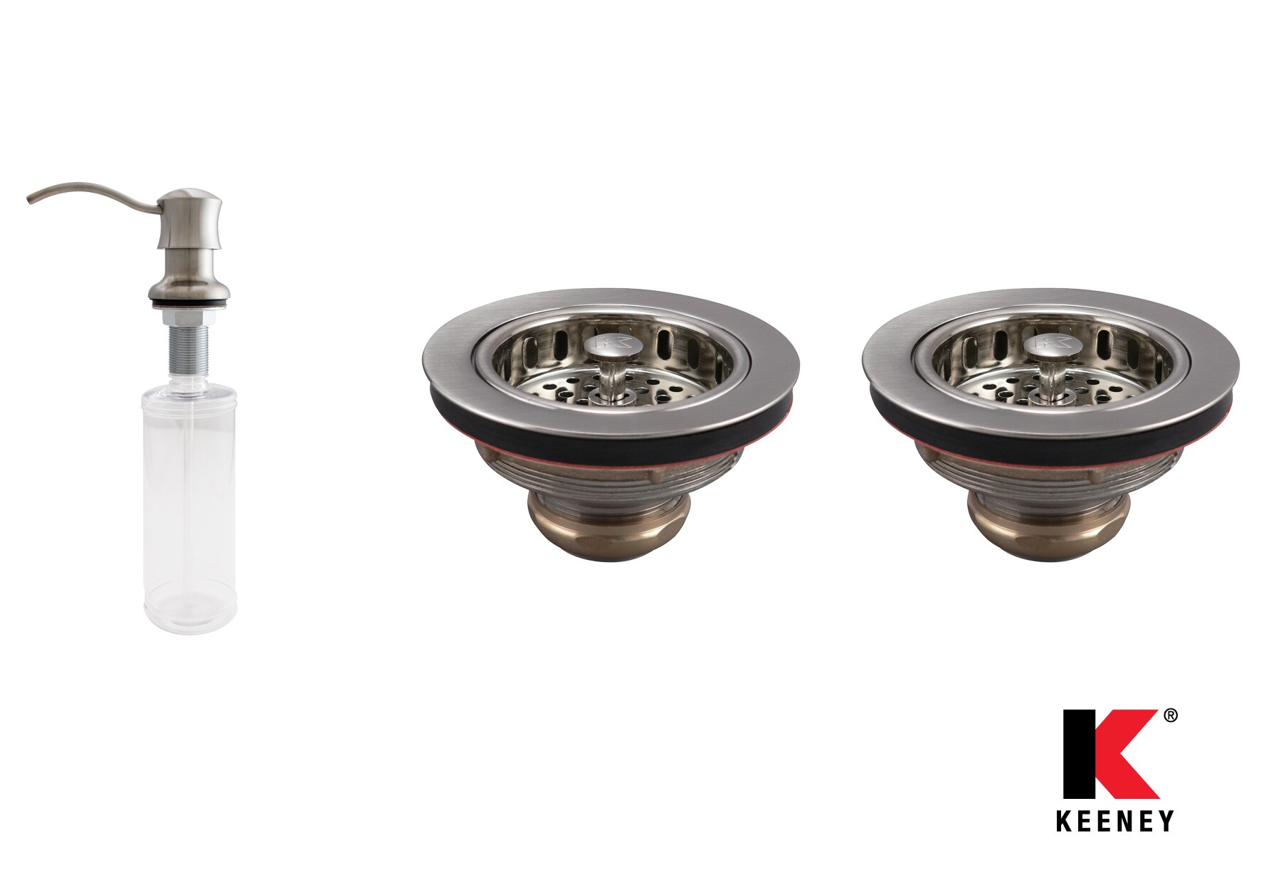 Keeney K5445SSDS 3.5-in Stainless steel Brass Rust Resistant Strainer