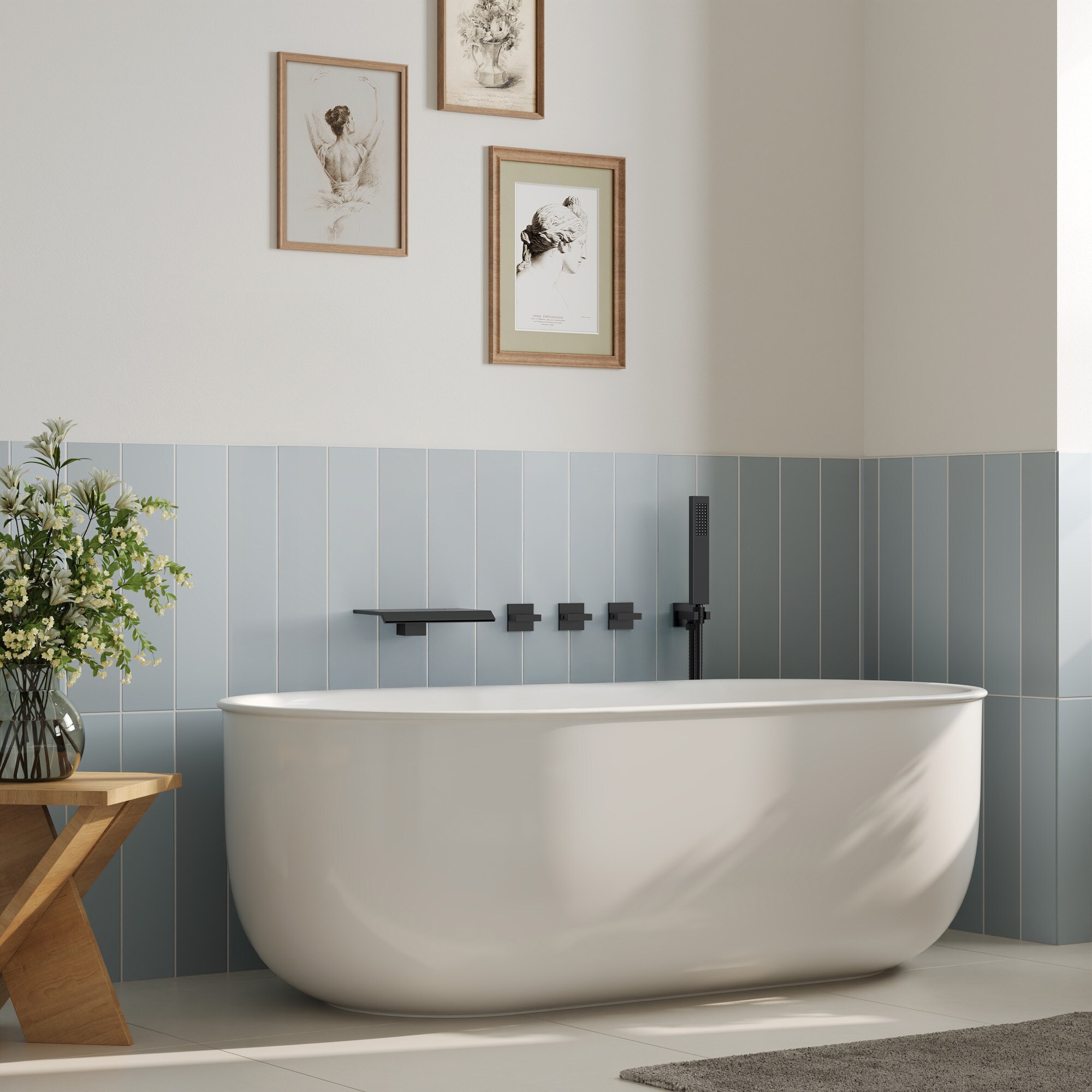 GRANDJOY SGF11GJ-11BL Roman-Tub-Faucets - View #3