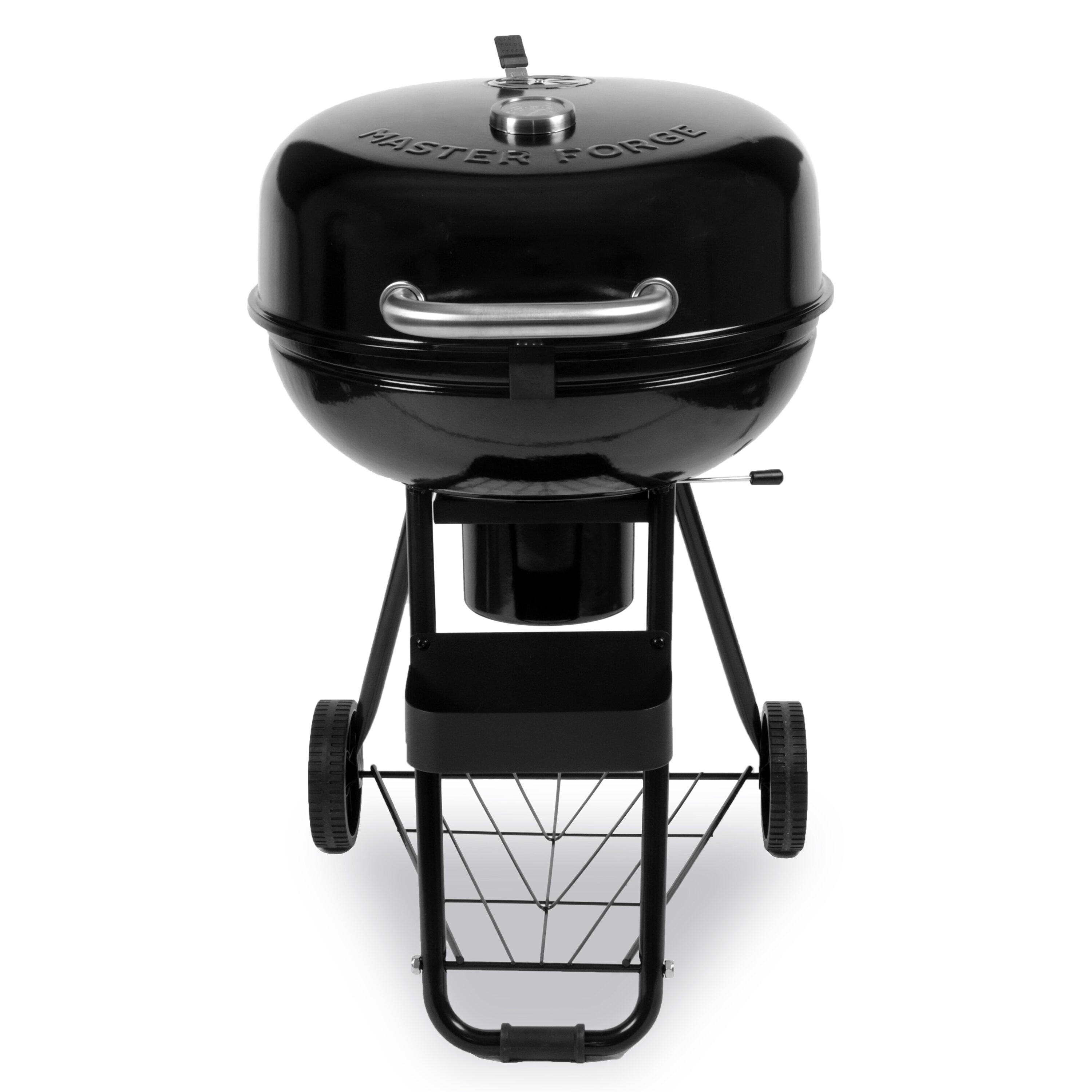 Master Forge 22.17-in W Black Porcelain Coated Kettle Charcoal Grill