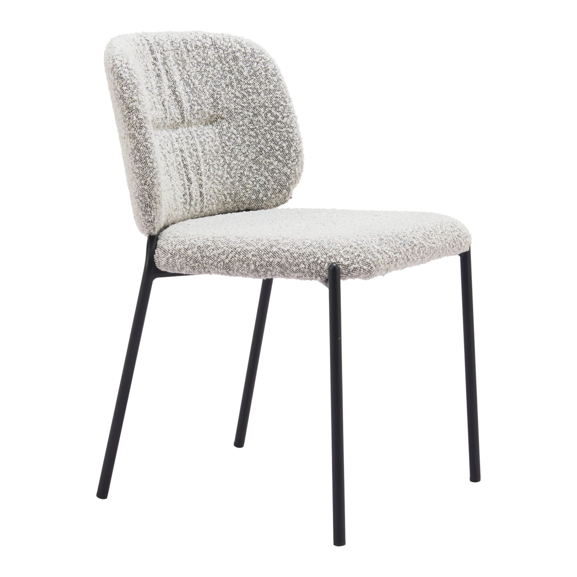 ZUO 110348 Set of 2 Contemporary/Modern Polyester/Polyester Blend Upholstered Dining Side Chair (Wood Frame)