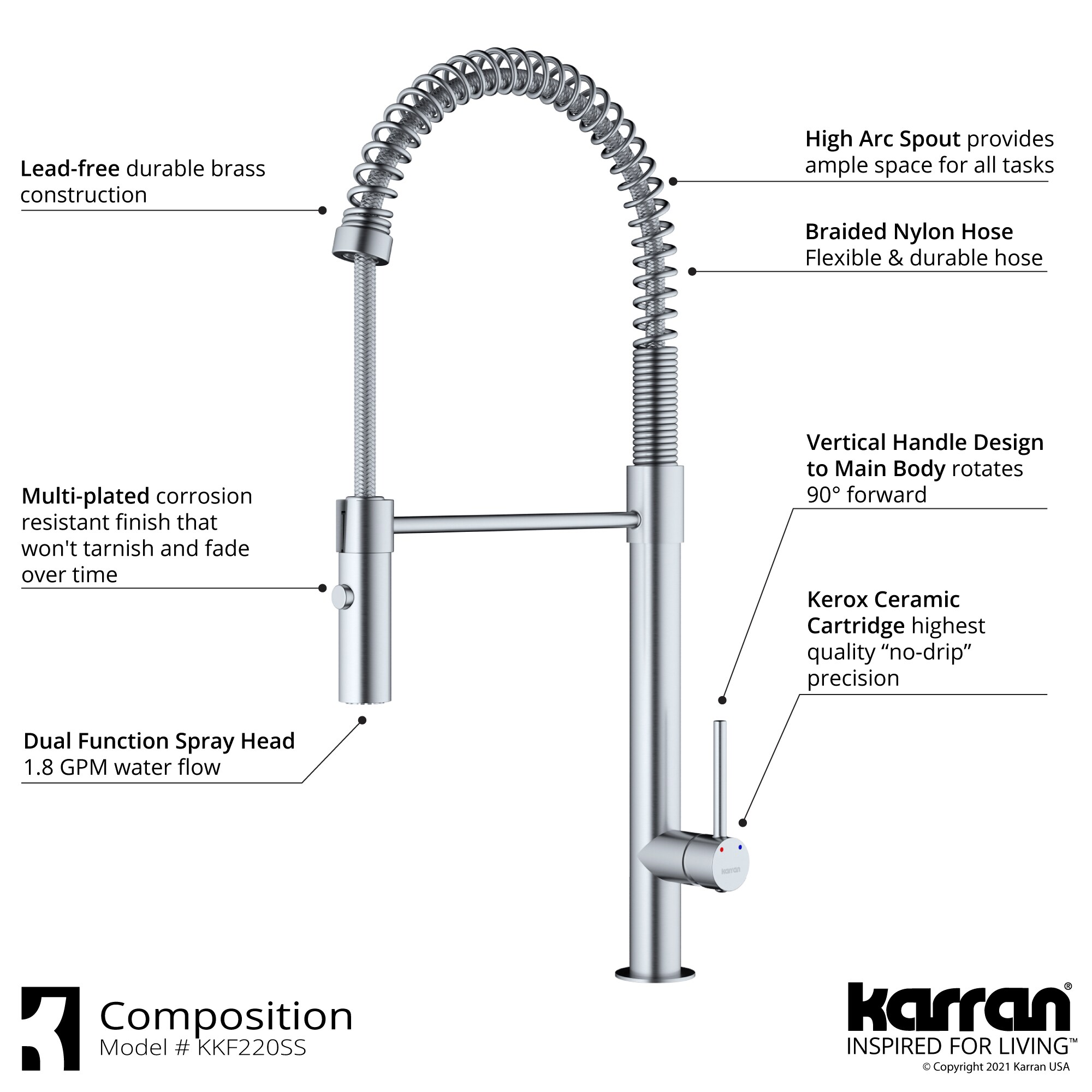 Karran KKF220SD35SS Kitchen-Faucets - View #4