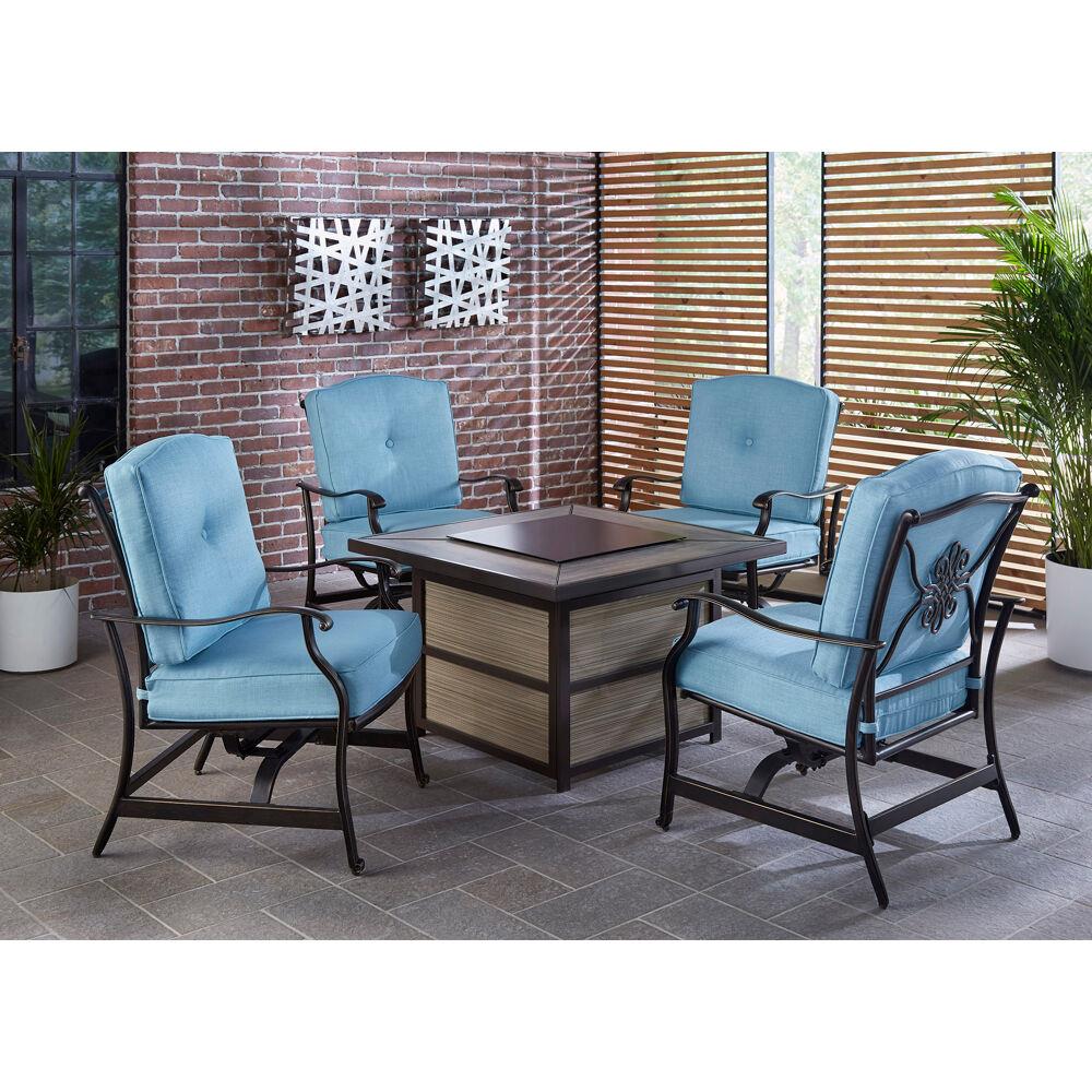 Hanover TRAD5PCDSW4FP-BLU Patio-Conversation-Sets - View #11