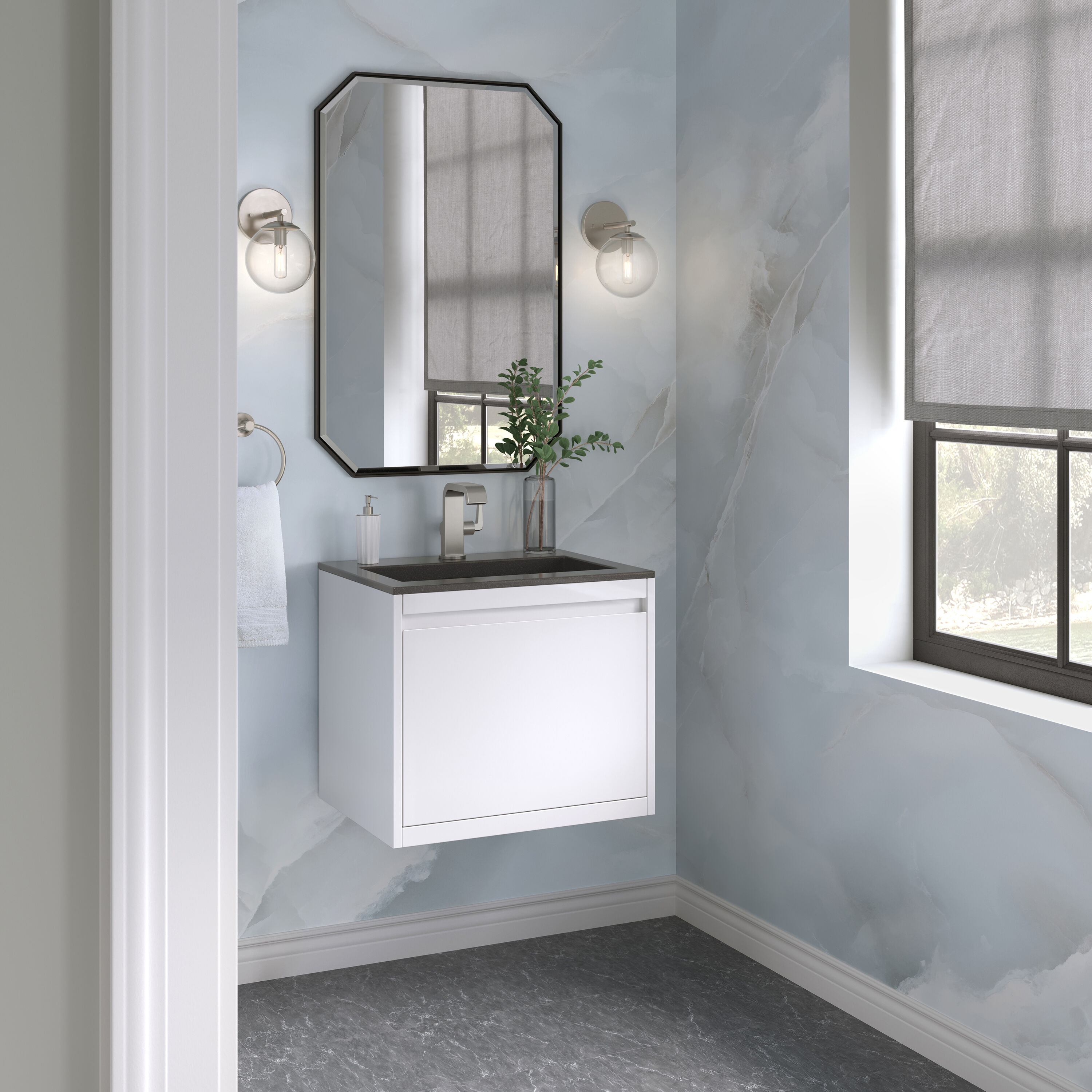 James Martin Vanities 805-V23.6-GW-BN-CH Bath-Vanity-Combo - View #5