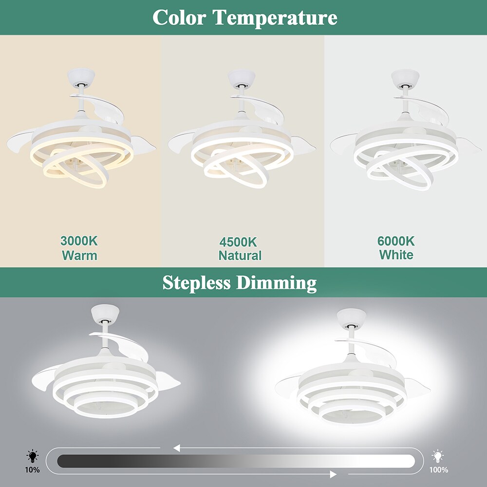 Cusp Barn DC4264-W Ceiling-Fans - View #4