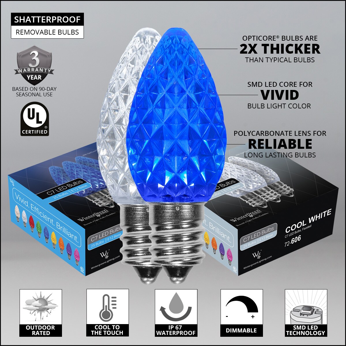 Wintergreen Lighting 77576 Christmas-String-Lights - View #4