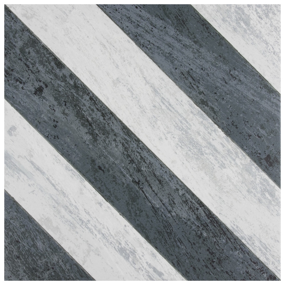 Affinity Tile FCD10CSBK Cassis Sete Black 10-in x 10-in Multi-finish Porcelain Standard Floor and Wall Tile ( 10.88-sq ft Carton