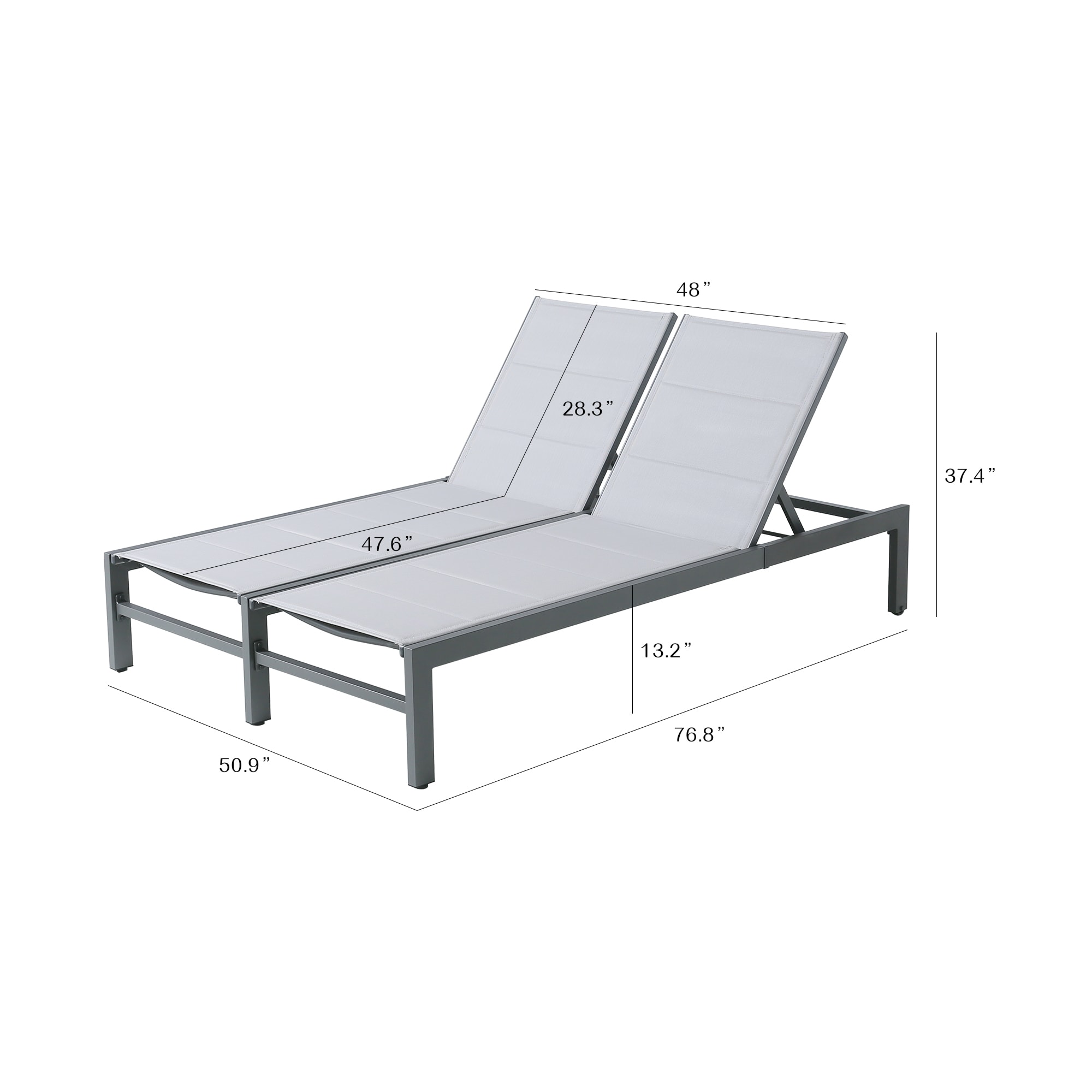 PEAK HOME FURNISHINGS 580066-GY Patio-Chairs - View #6