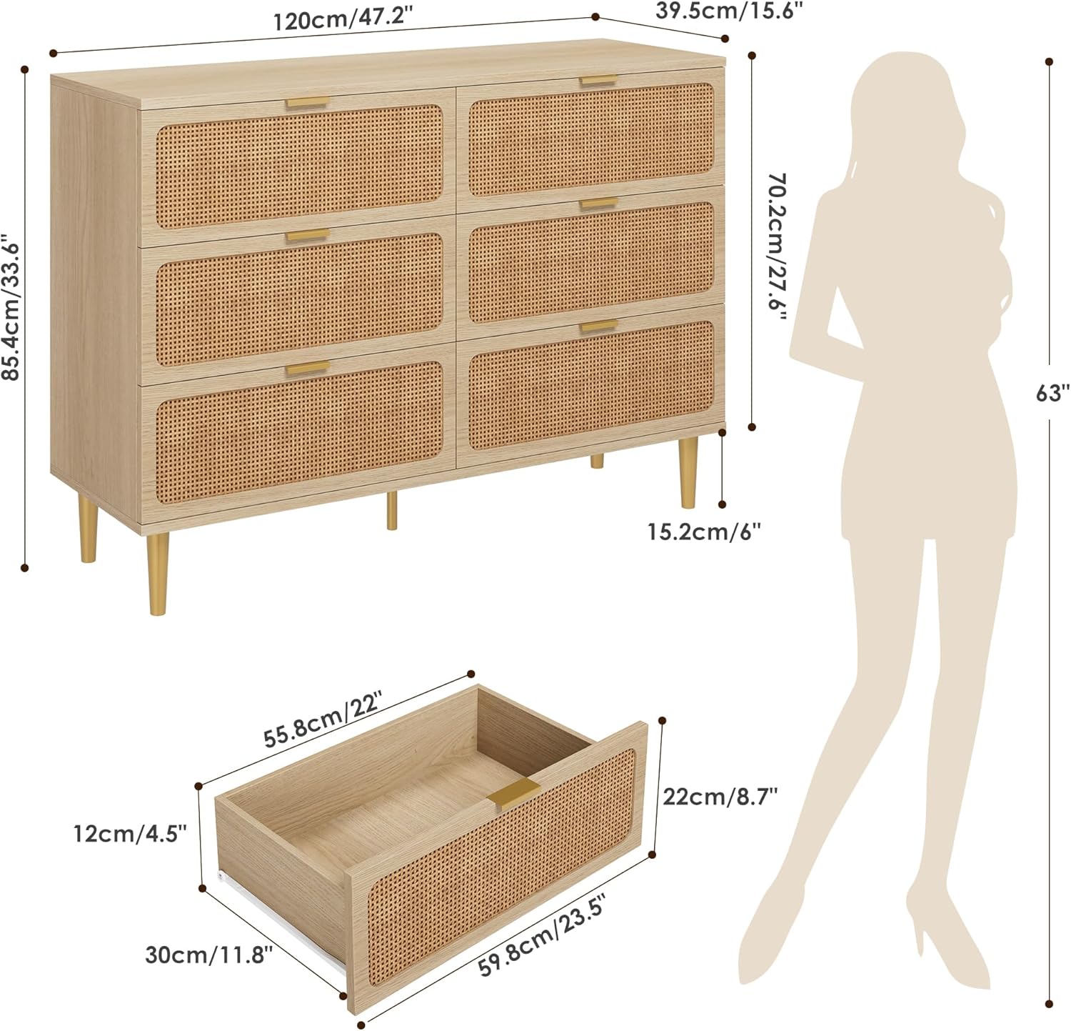 Qeetex LHF-DG-839OPBG5040 dressers - View #2