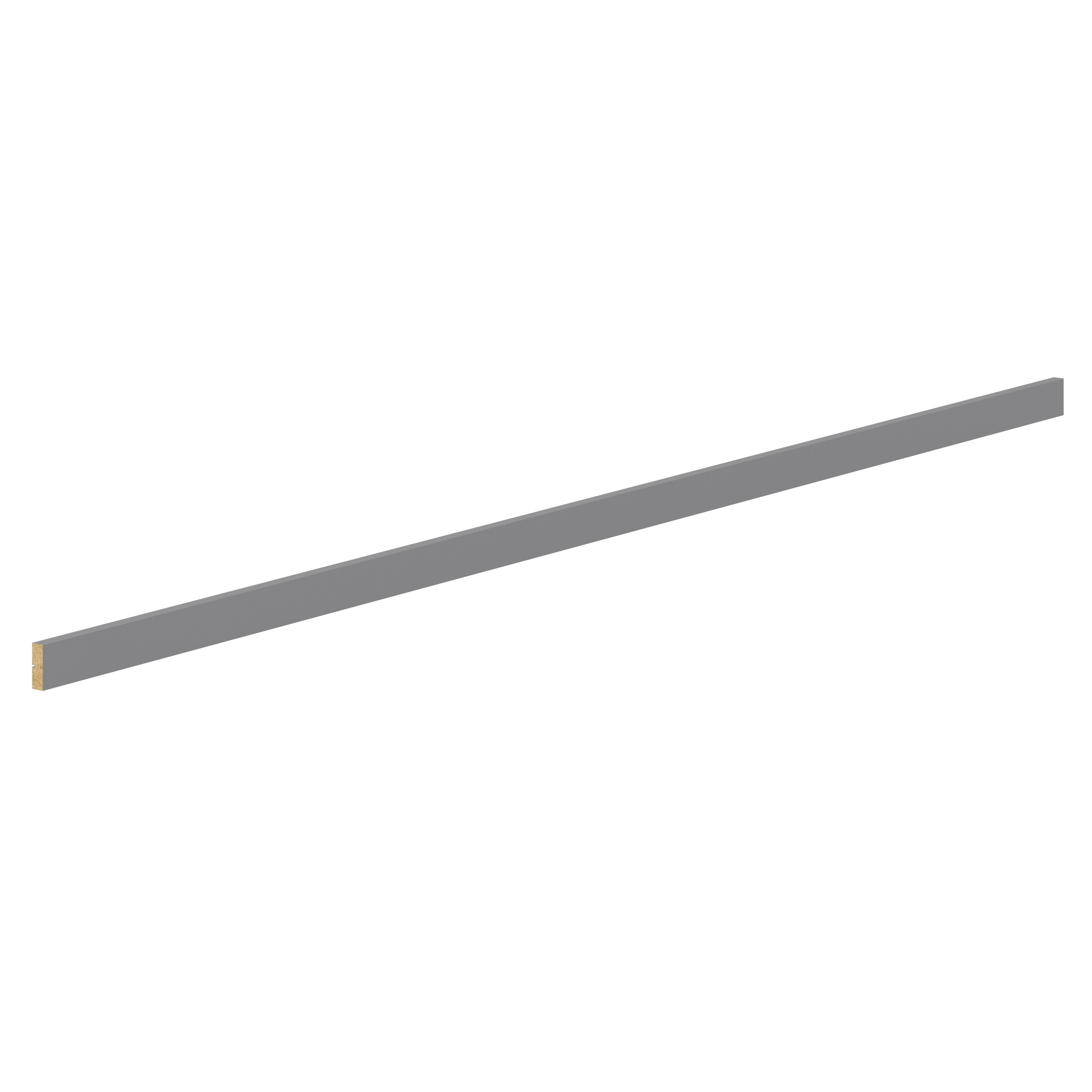 Hugo&Borg DSSLV96-BM Cabinet Fill Strip 96-in W x 2.36-in H x 0.71-in D Slate Gray Painted