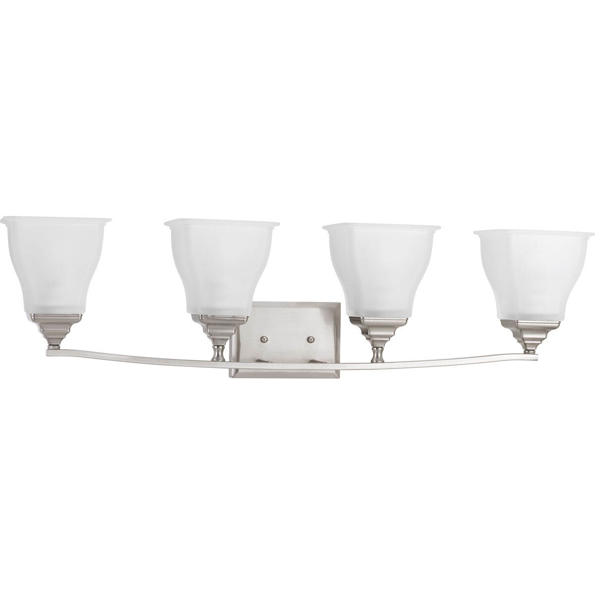 Progress Lighting P2178-09 Callison 4-Light Brushed Nickel Transitional Vanity Light