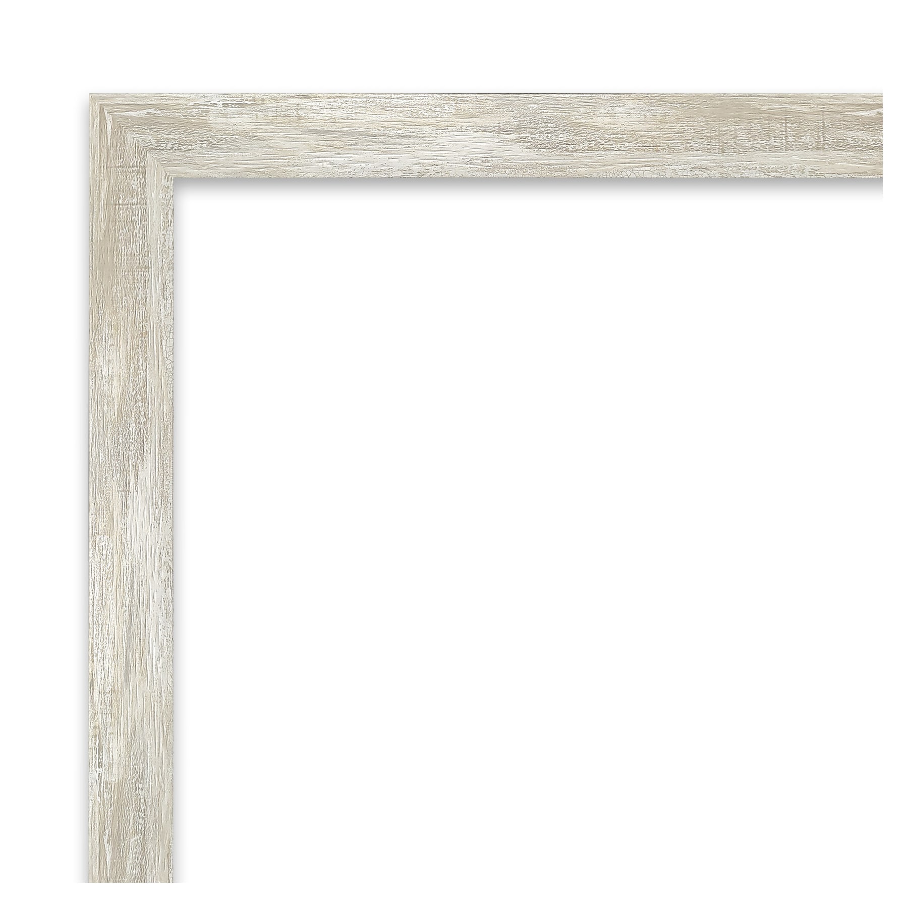 Distressed Silver Rectangular Wall Mirror with Polystyrene Frame