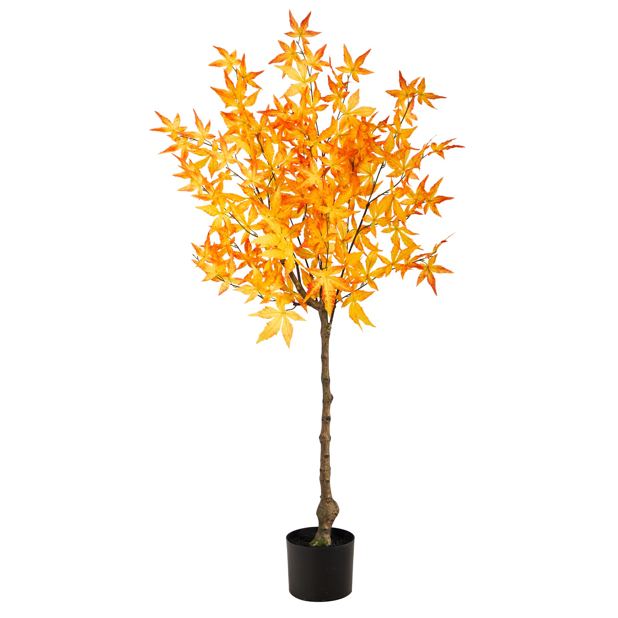 Nearly Natural T2795-YL 48-Inches Yellow Indoor Floor Mixed greenery Artificial tree