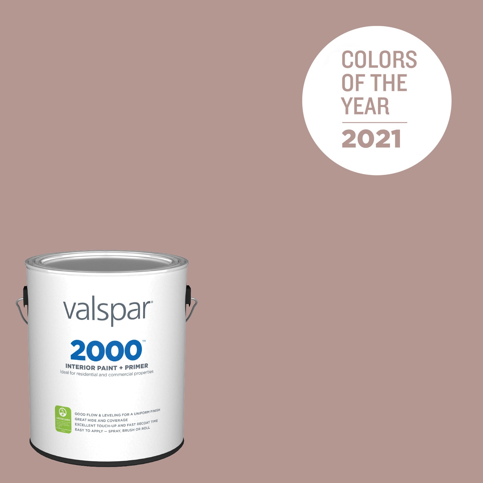 Valspar 1005-10A-26725 2000 Flat Cherry Taupe 1005-10A Latex Interior Paint Paint + Primer ( 1-gallon )