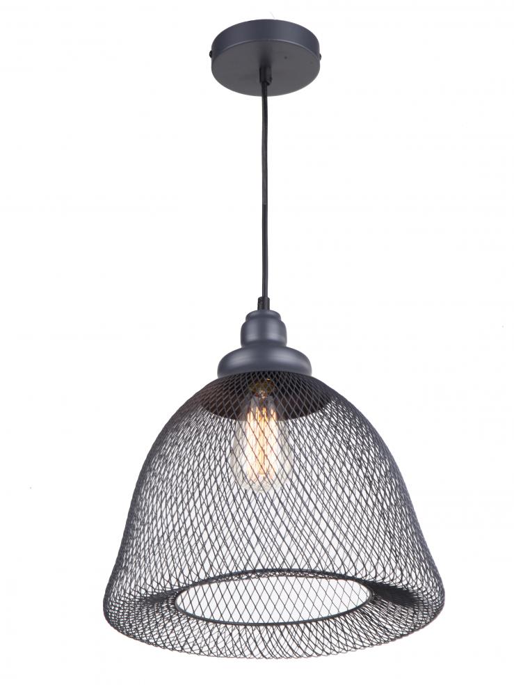 Whitfield Lighting PT2310DG Alec Dark Grey Transitional Bell Hanging Pendant Light