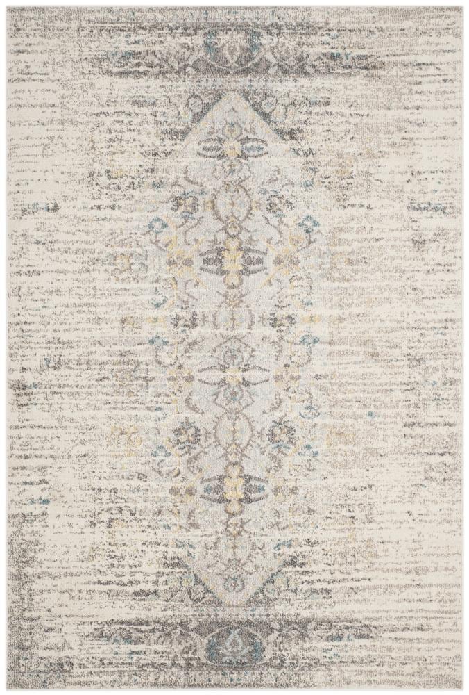 Safavieh MNC209G-4 Monaco Kimberly 4 x 6 (ft) Loomed Polypropylene Gray/Multi Rectangular Indoor Distressed/Overdyed Vintage Area rug