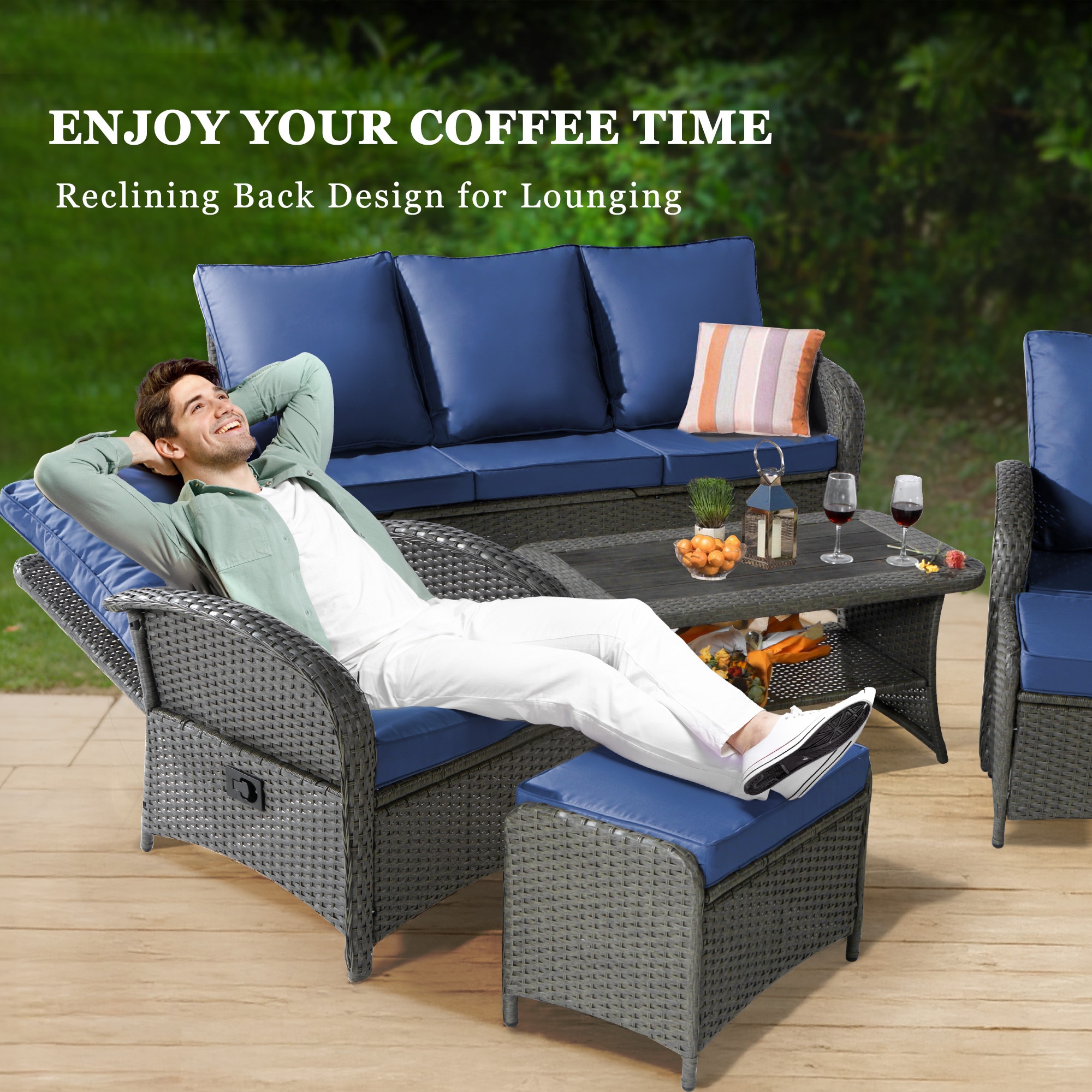 NOBLEMOOD LS-2032BU Patio-Conversation-Sets - View #2