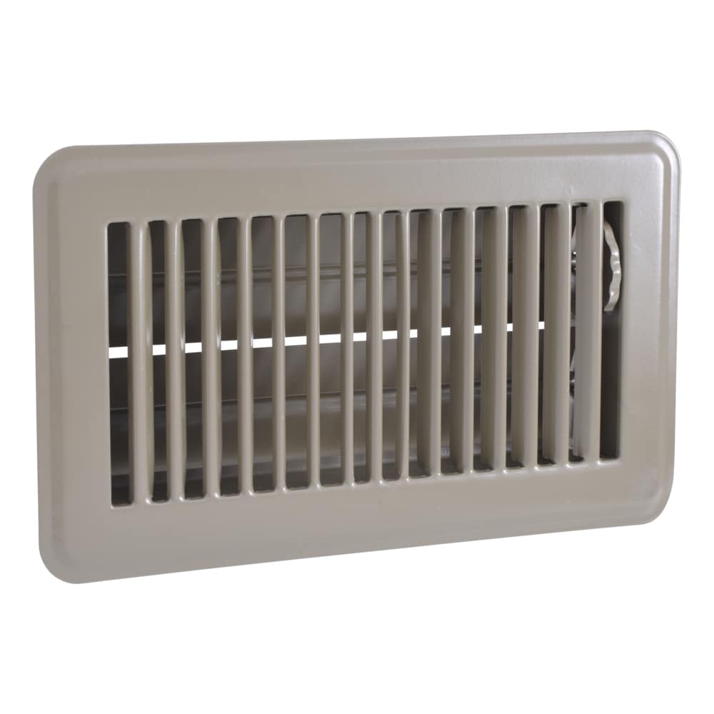 EZ-FLO 5.5-in x 9.5-in Steel Brown Floor Grille