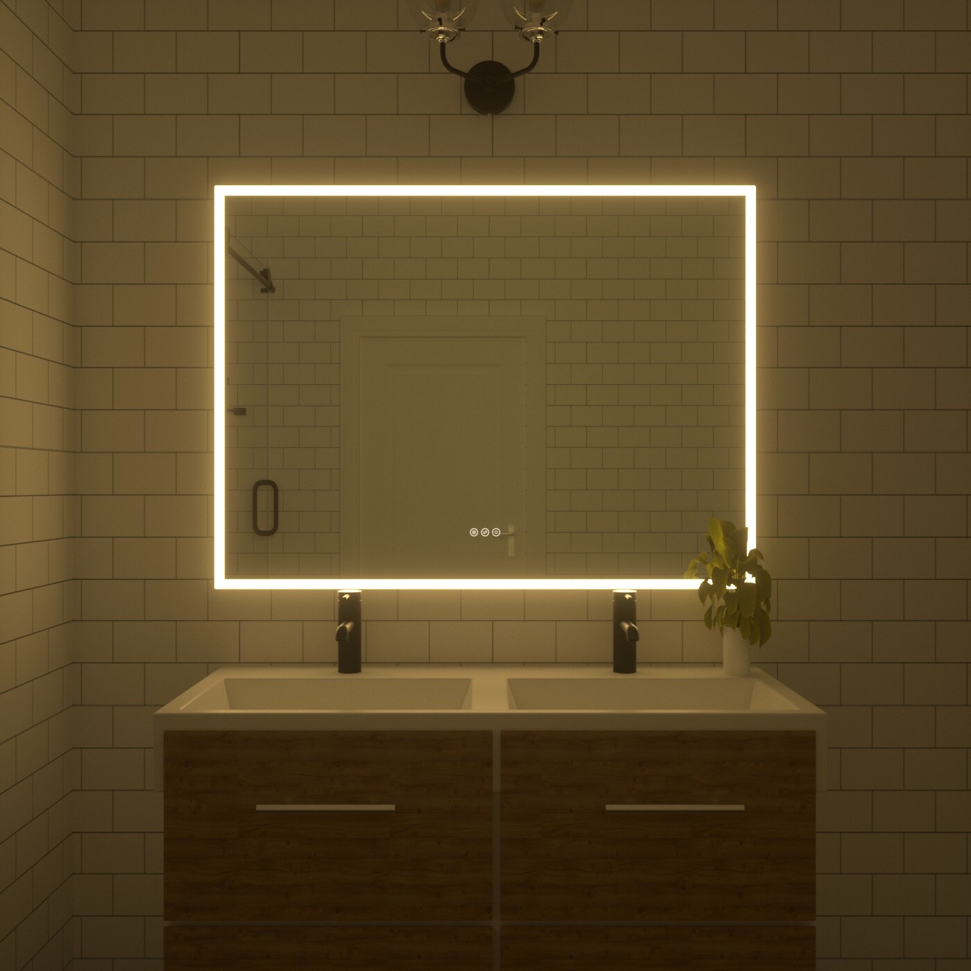 Bayfeve BFKF-4836C4-MIR Framed-Bath-Mirrors - View #17