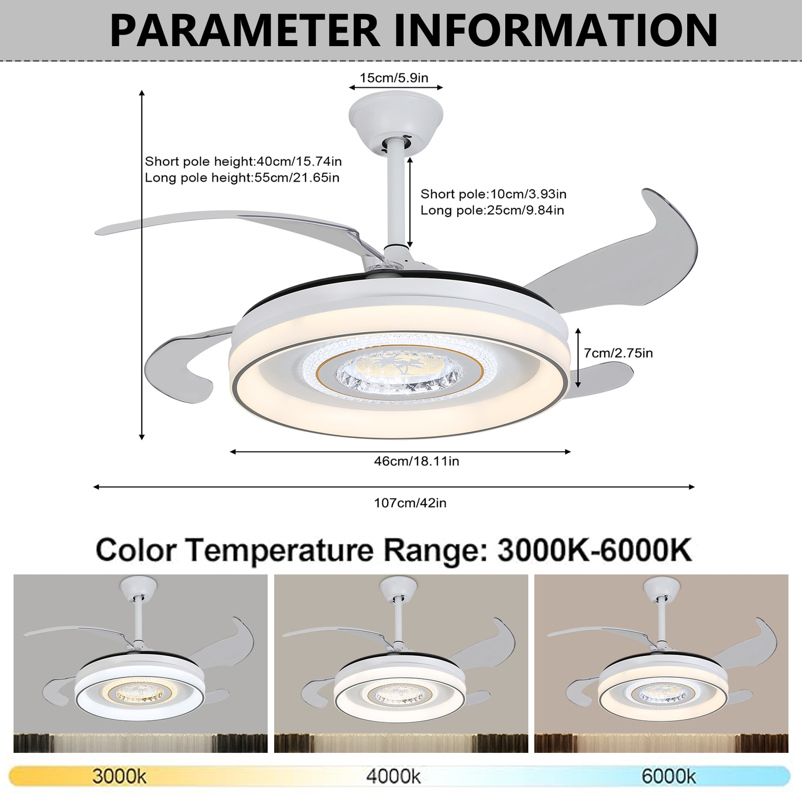 Oukaning JZUCOD6E99HCX Ceiling-Fans - View #4
