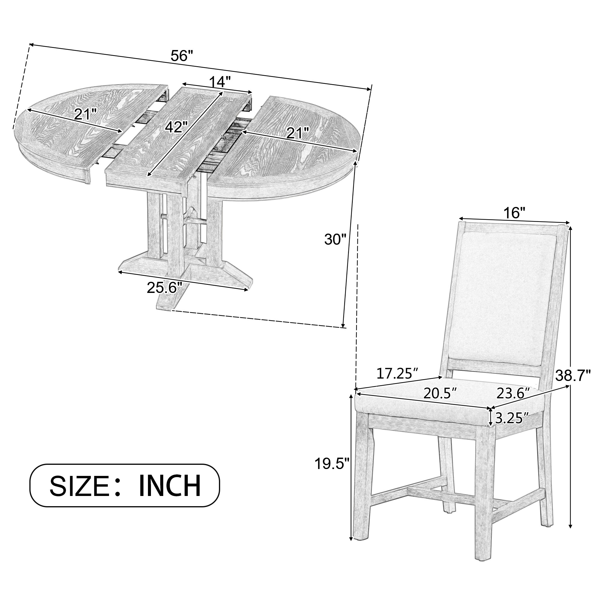 SINOFURN SYA330022GY Dining-Sets - View #12