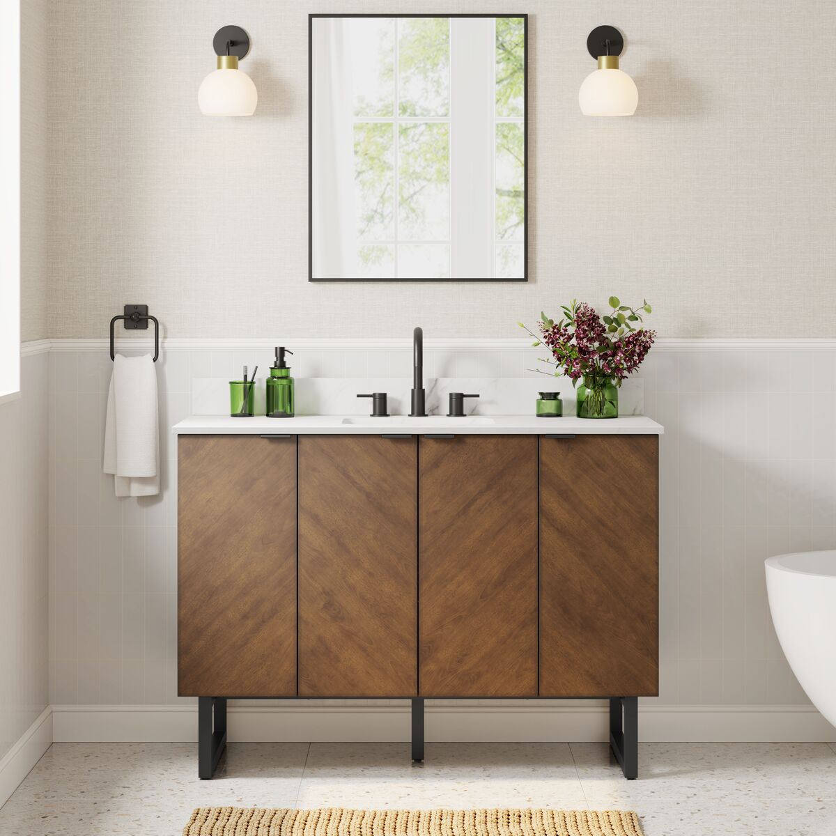 allen + roth LWSE48VBR Bath-Vanity-Combo - View #7