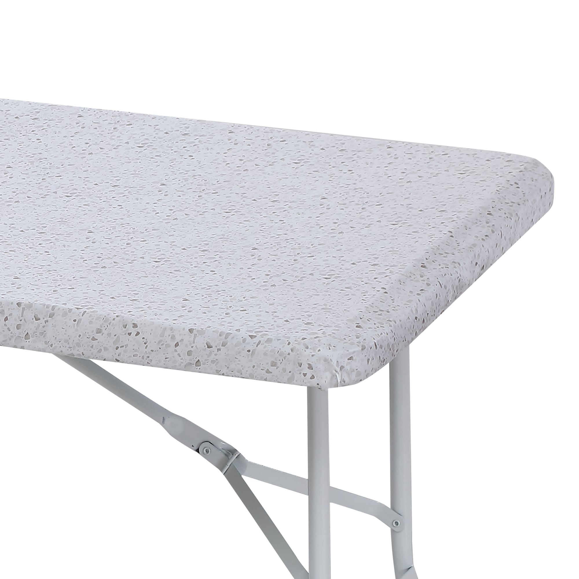 30 x 72 Fitted Picnic and Banquet Table Cover Blue Granite 