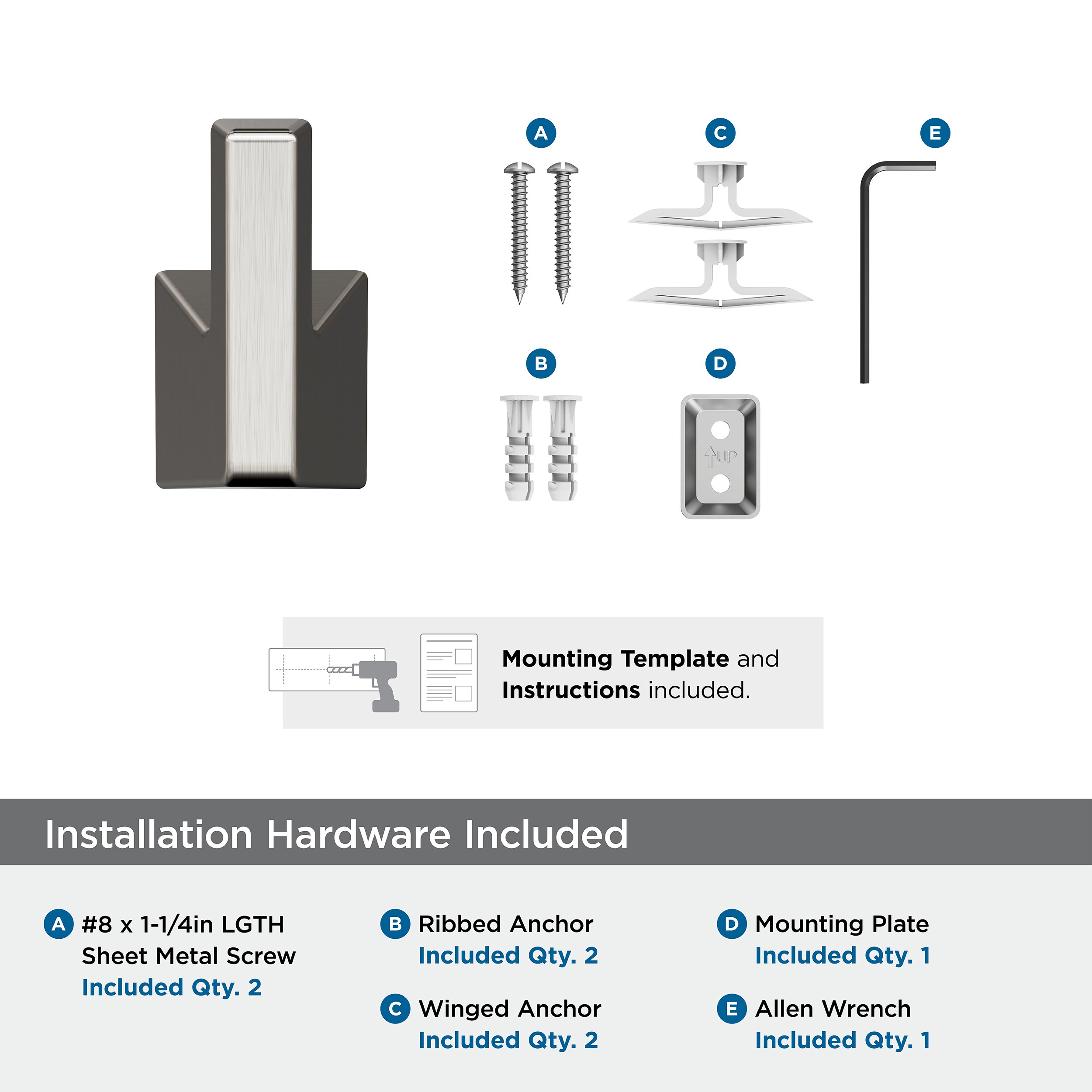 Amerock BH36000G10 Robe-Hooks - View #7