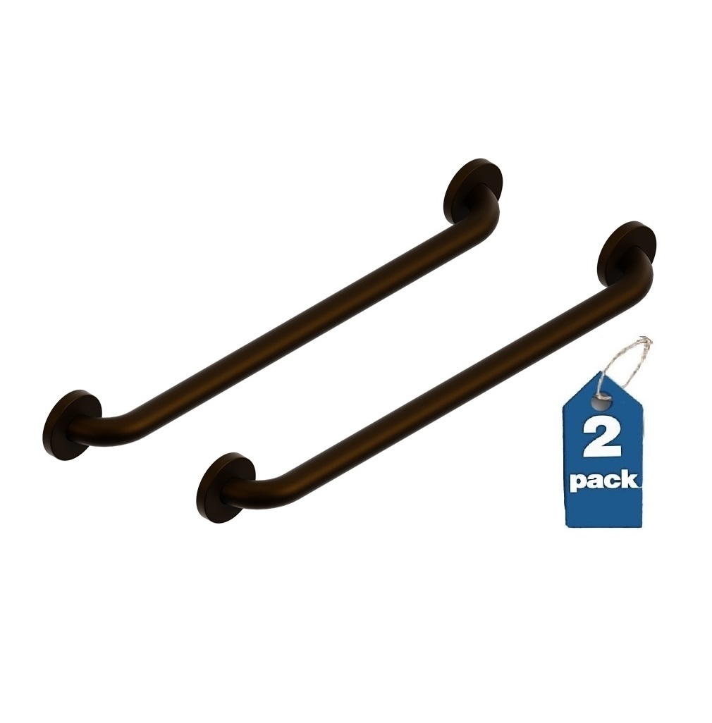 HealthCraft 2XGB-24-ORB 23.5-in Oil Rubbed Bronze Wall mount ADA Compliant Grab Bar ( 500-lb Weight Capacity )