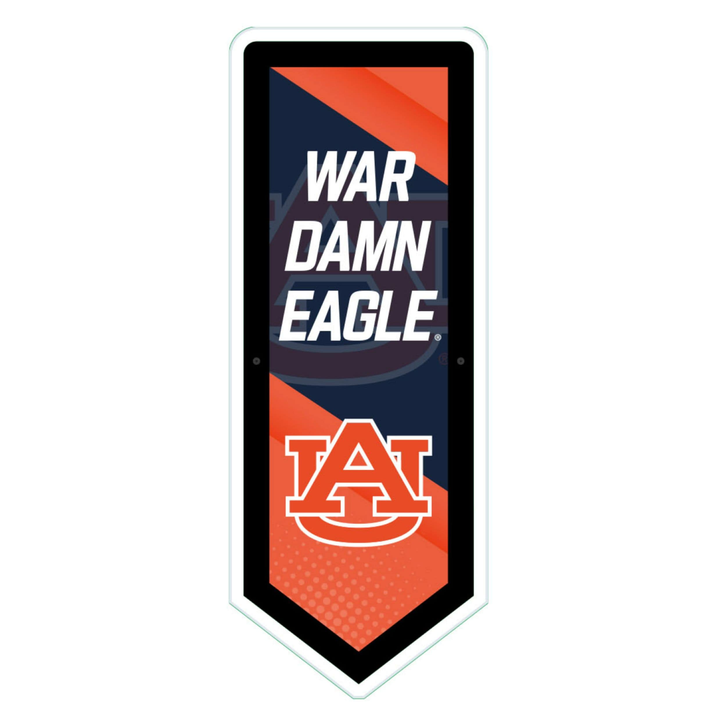 Evergreen 8LED928PEN Auburn Tigers 8.87-Inches W x 23-Inches H Acrylic Sports Wall Phrases Wall accent
