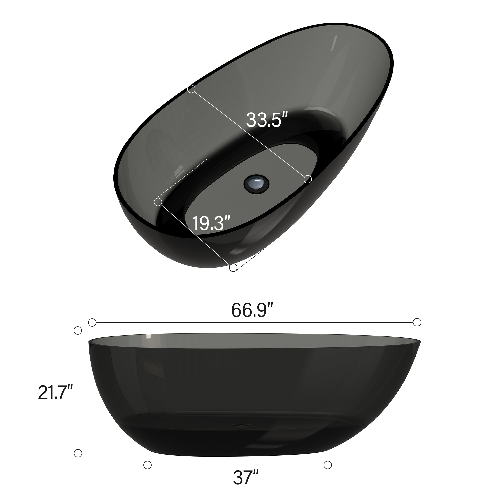 Boyel Living BL005R1700AG bathtubs - View #2