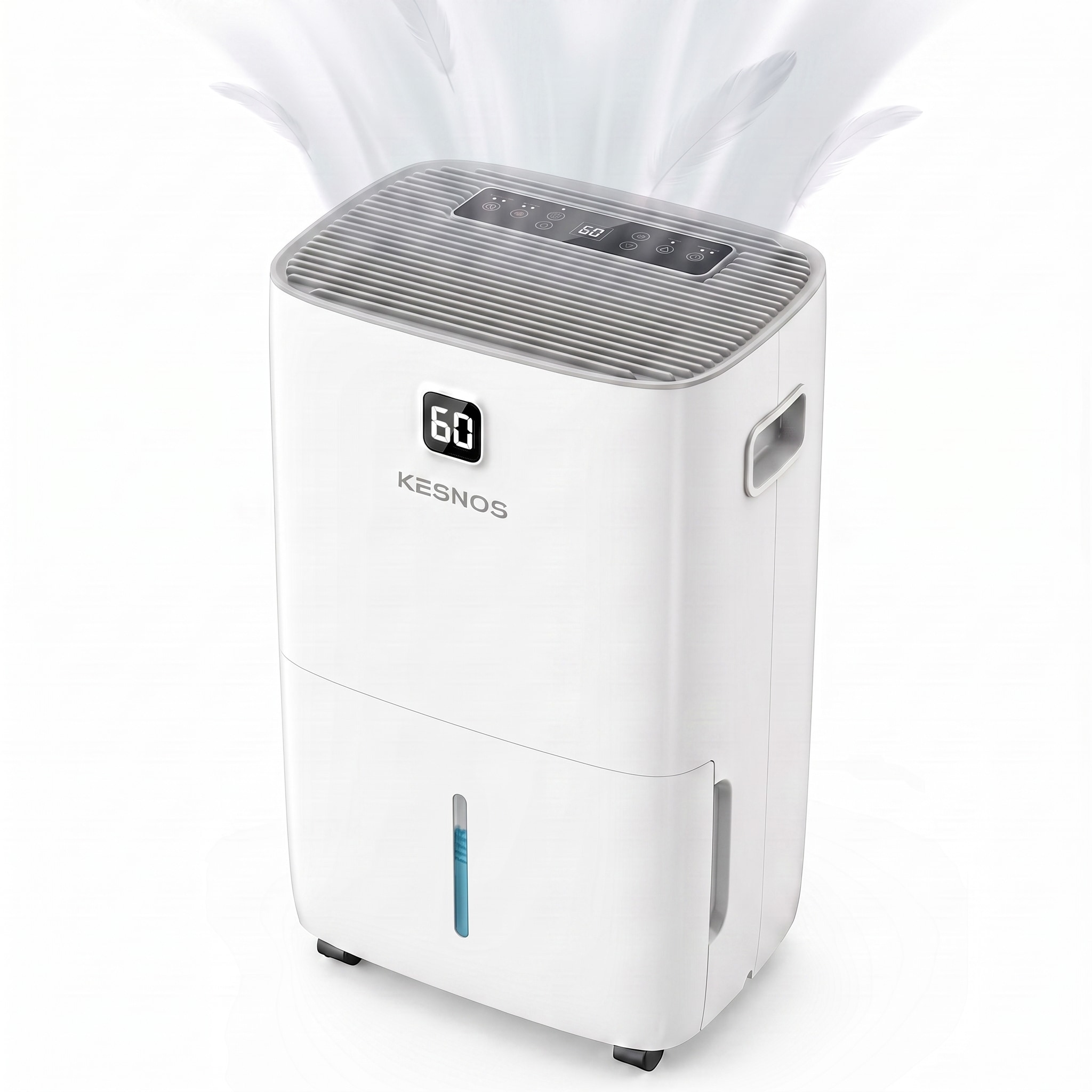 KESNOS  120-Pint Dehumidifier with Drain Hose and Auto Defrost for Basement Garage and Home for Rooms 6500 sq. ft