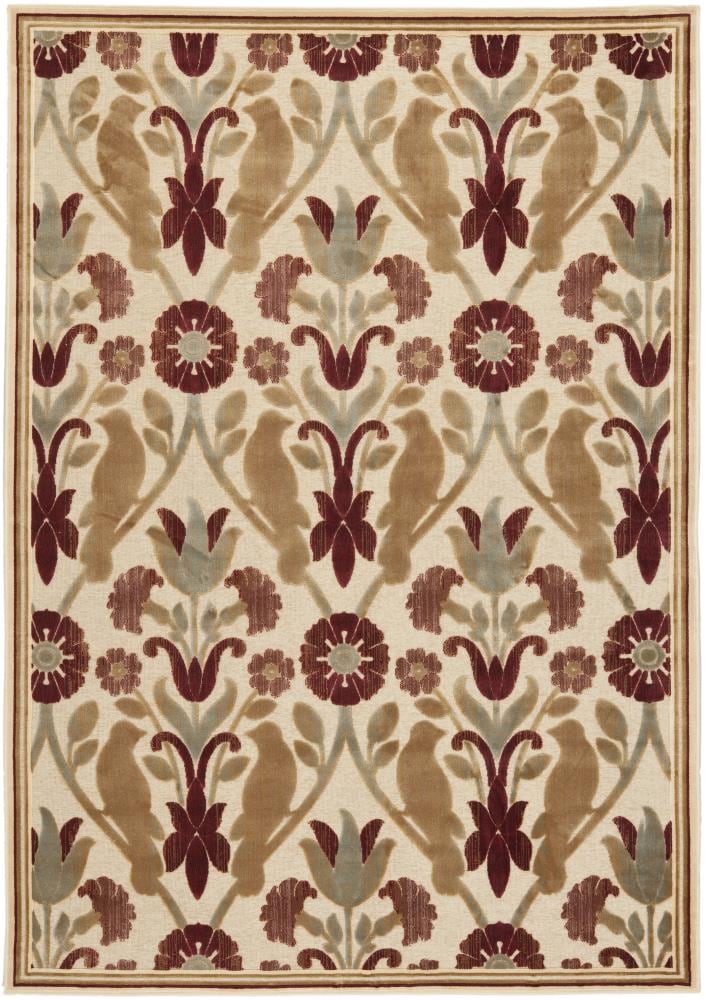 Luxe Red Silken Charm 59" Viscose Chenille Area Rug
