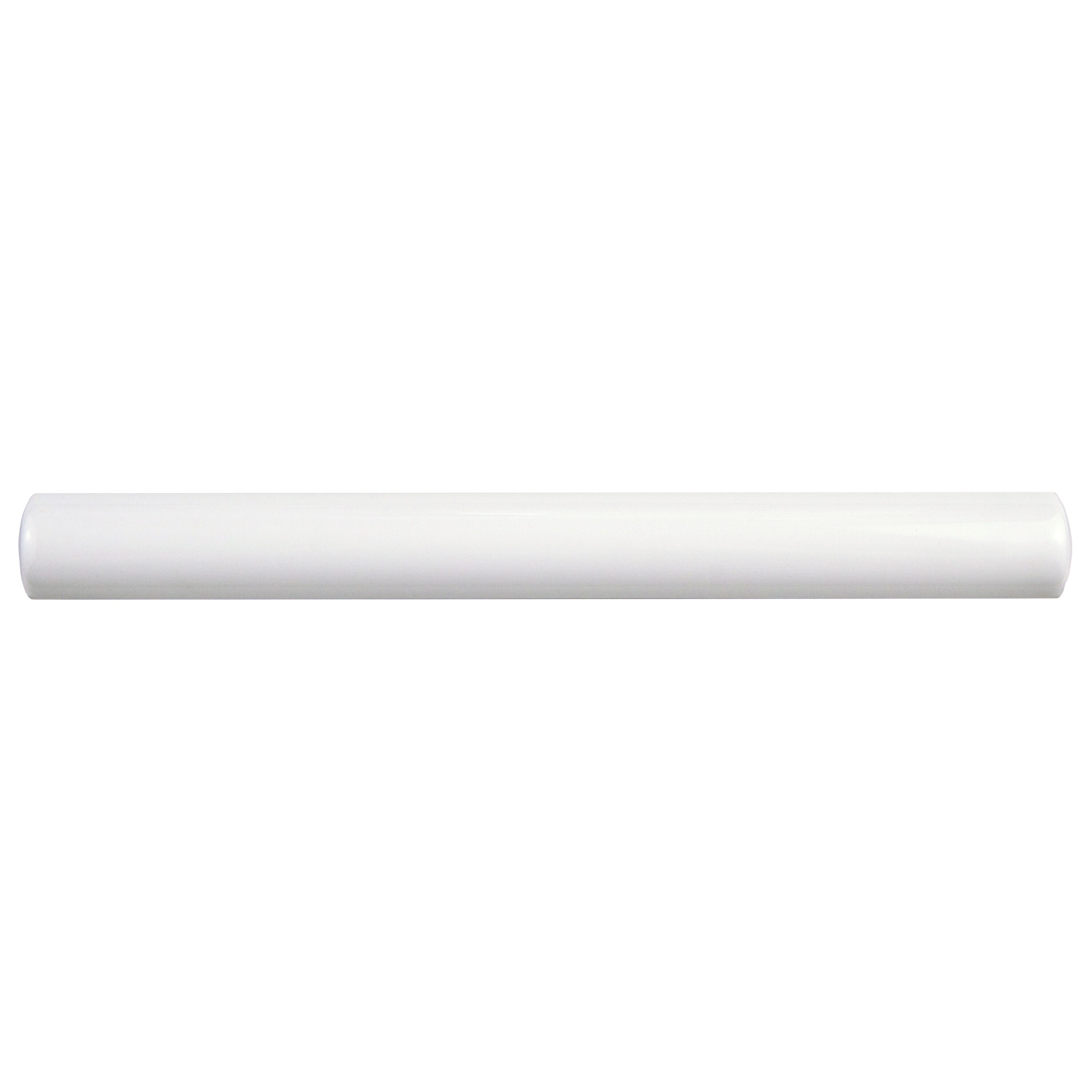 Affinity Tile WAESNBT Santorini Torello Blanco 7/8-in x 8-in Glossy Ceramic Pencil Tile ( 0.6-sq ft / Carton ) 12 -Pack