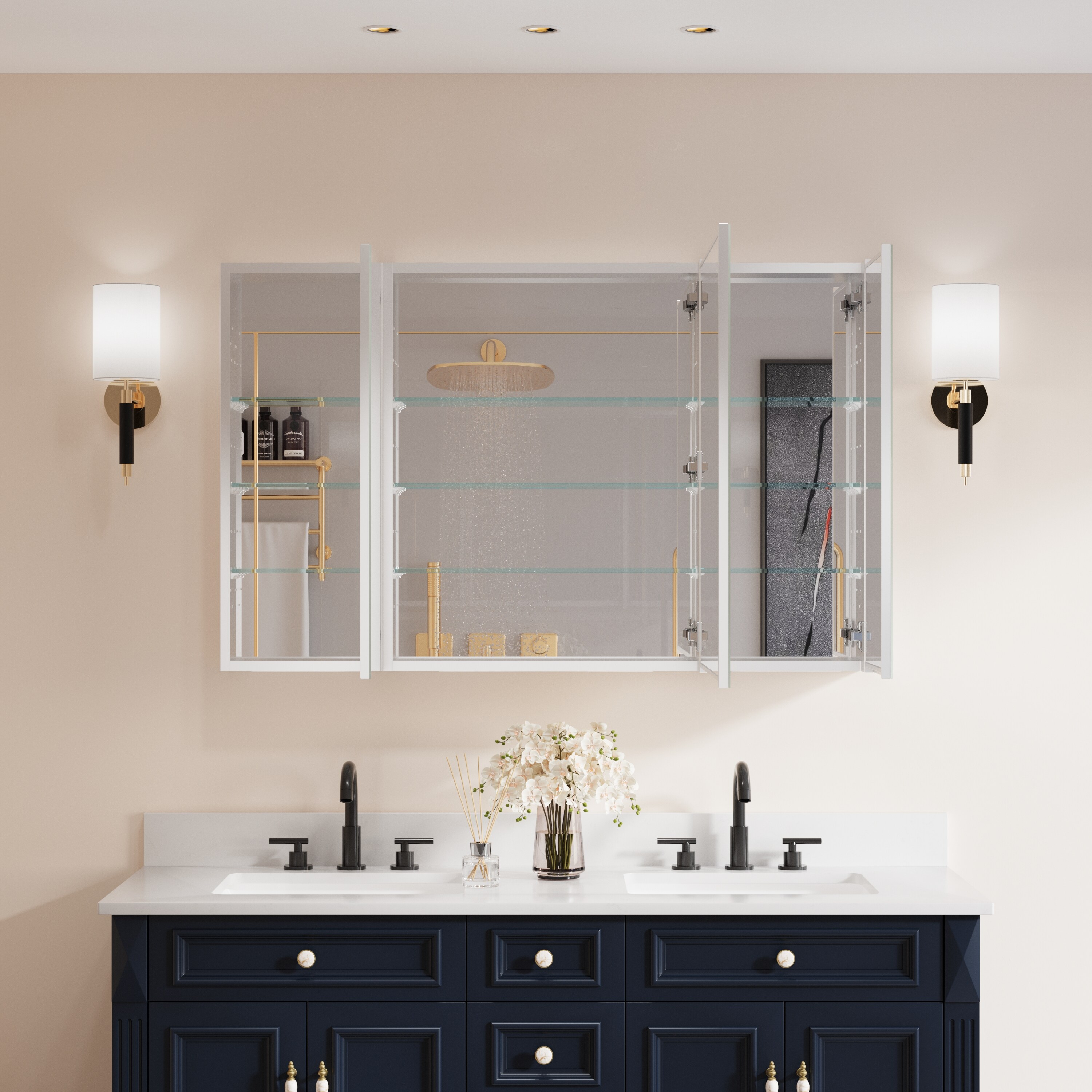 Forclover MRW-JG4830R Bathroom-Medicine-Cabinets - View #3