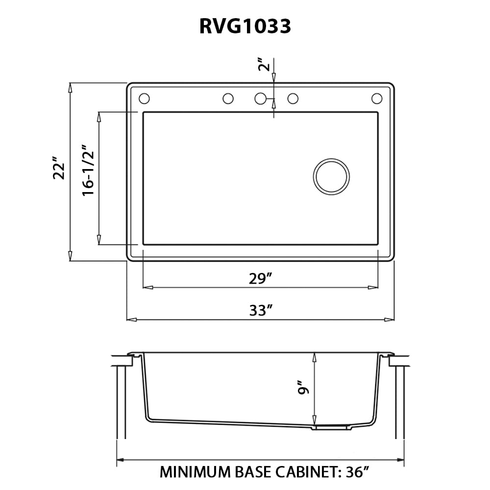 Ruvati RVG1033BK Kitchen-Sinks - View #15