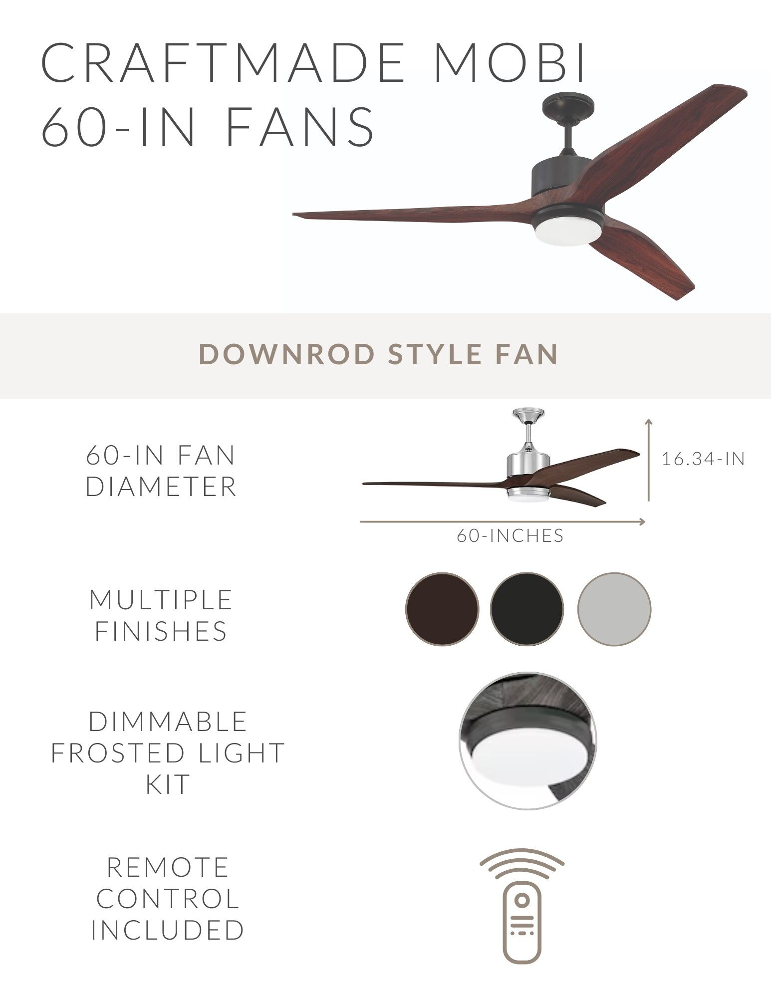 Craftmade MOB60AGV3 Ceiling-Fans - View #3